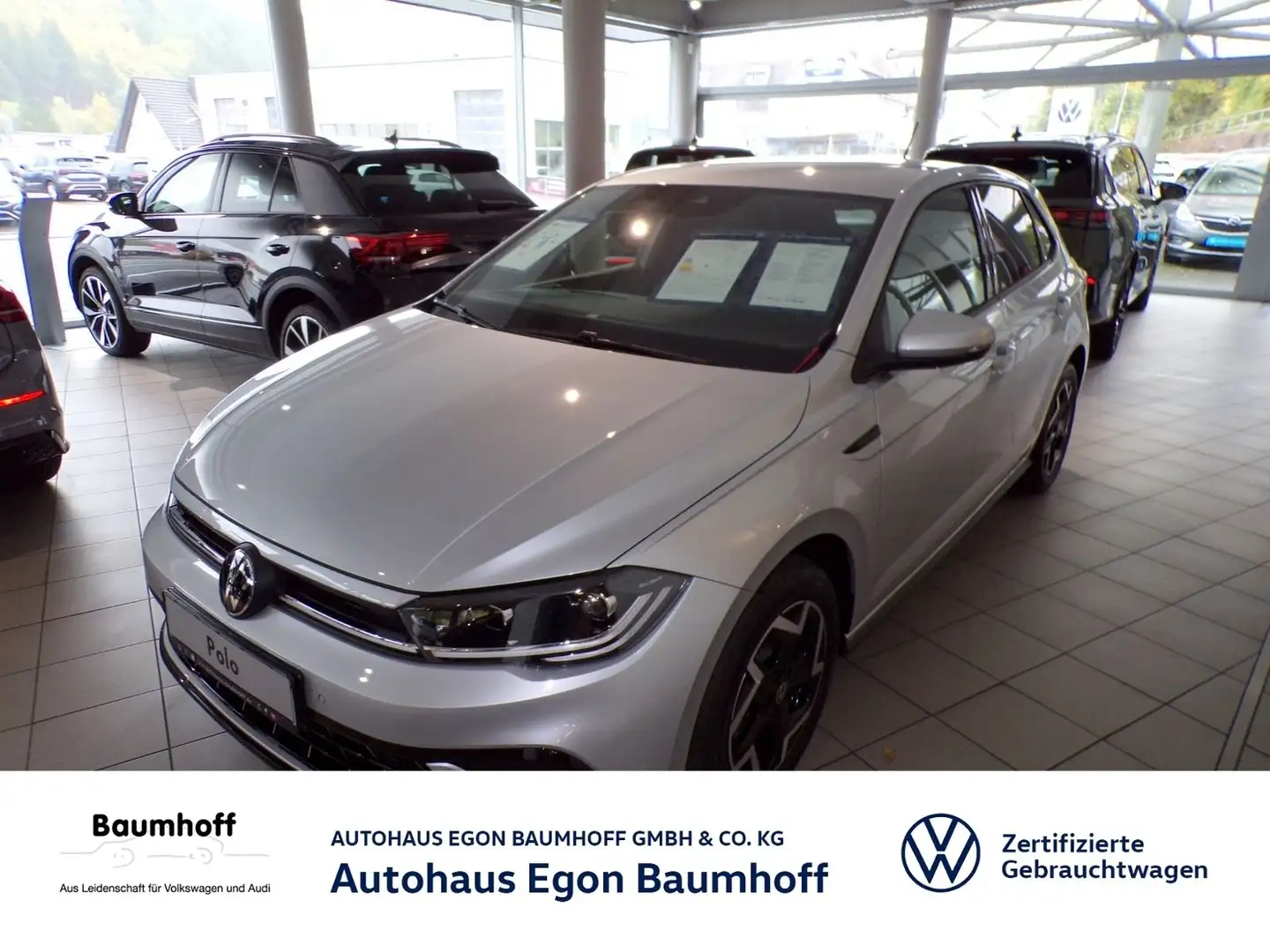 Volkswagen Polo POLO 1.0 TSI DSG R-LINE / MATRIX+NAVI+ACC+APP Silber - 1