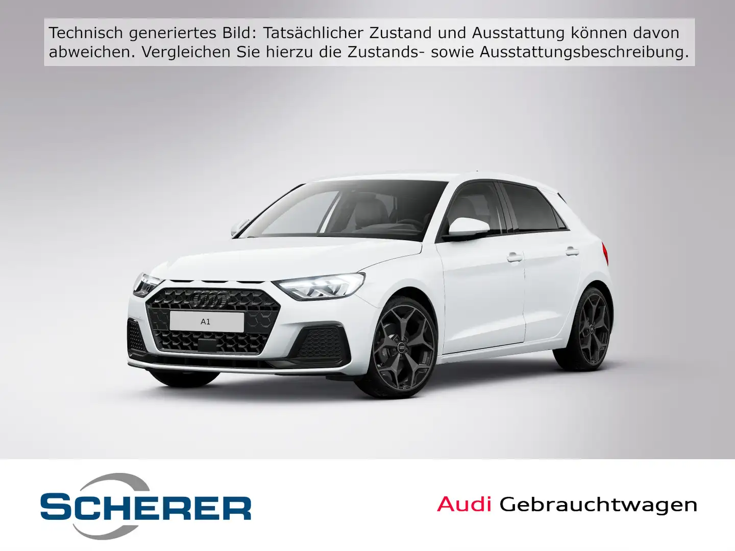 Audi A1 advanced 30 TFSI 81(110) kW(PS) Sch Weiß - 1