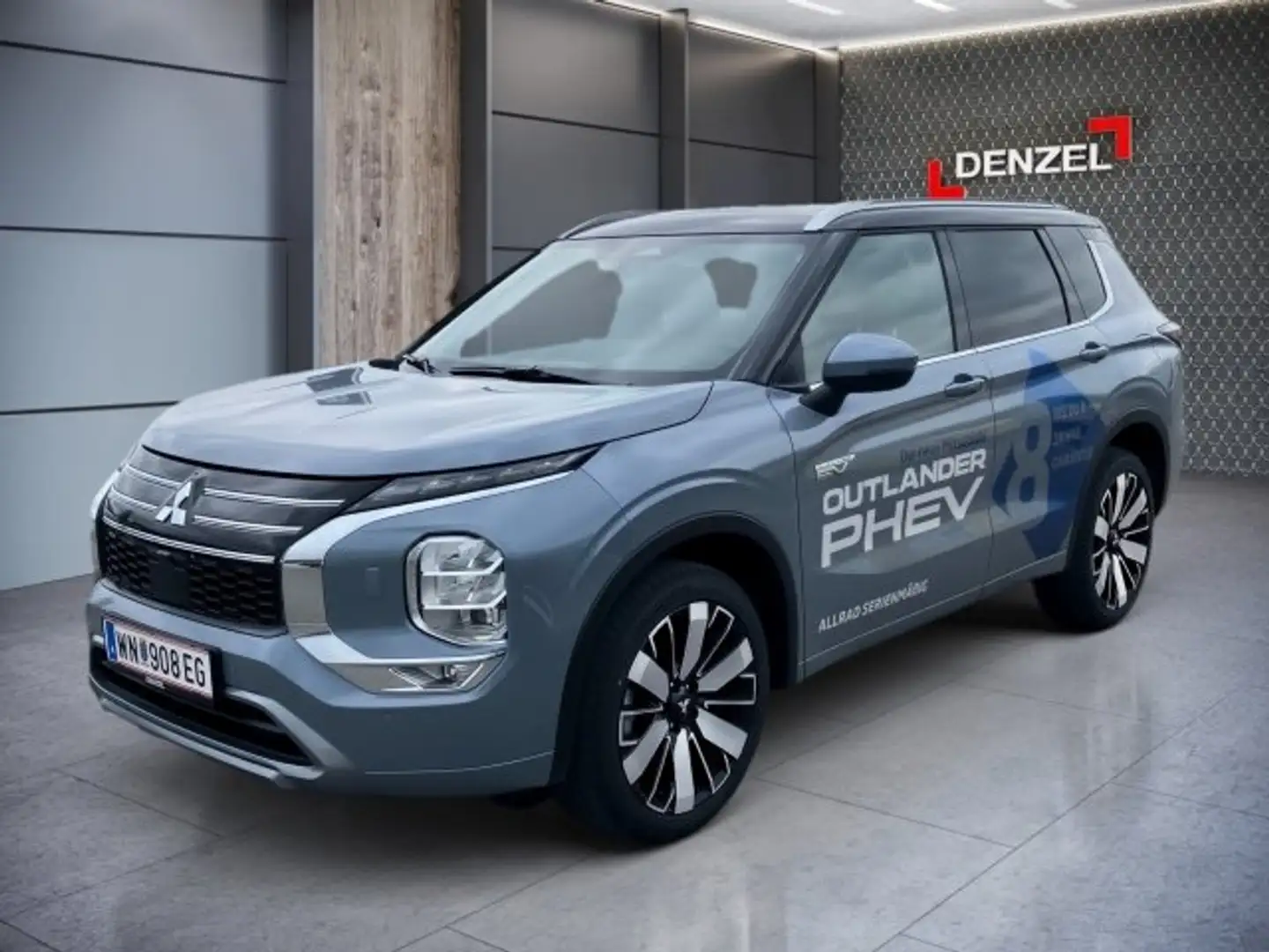 Mitsubishi Outlander PHEV 2,4 4WD Diamond Luxury 2-tone Leder Grau - 1