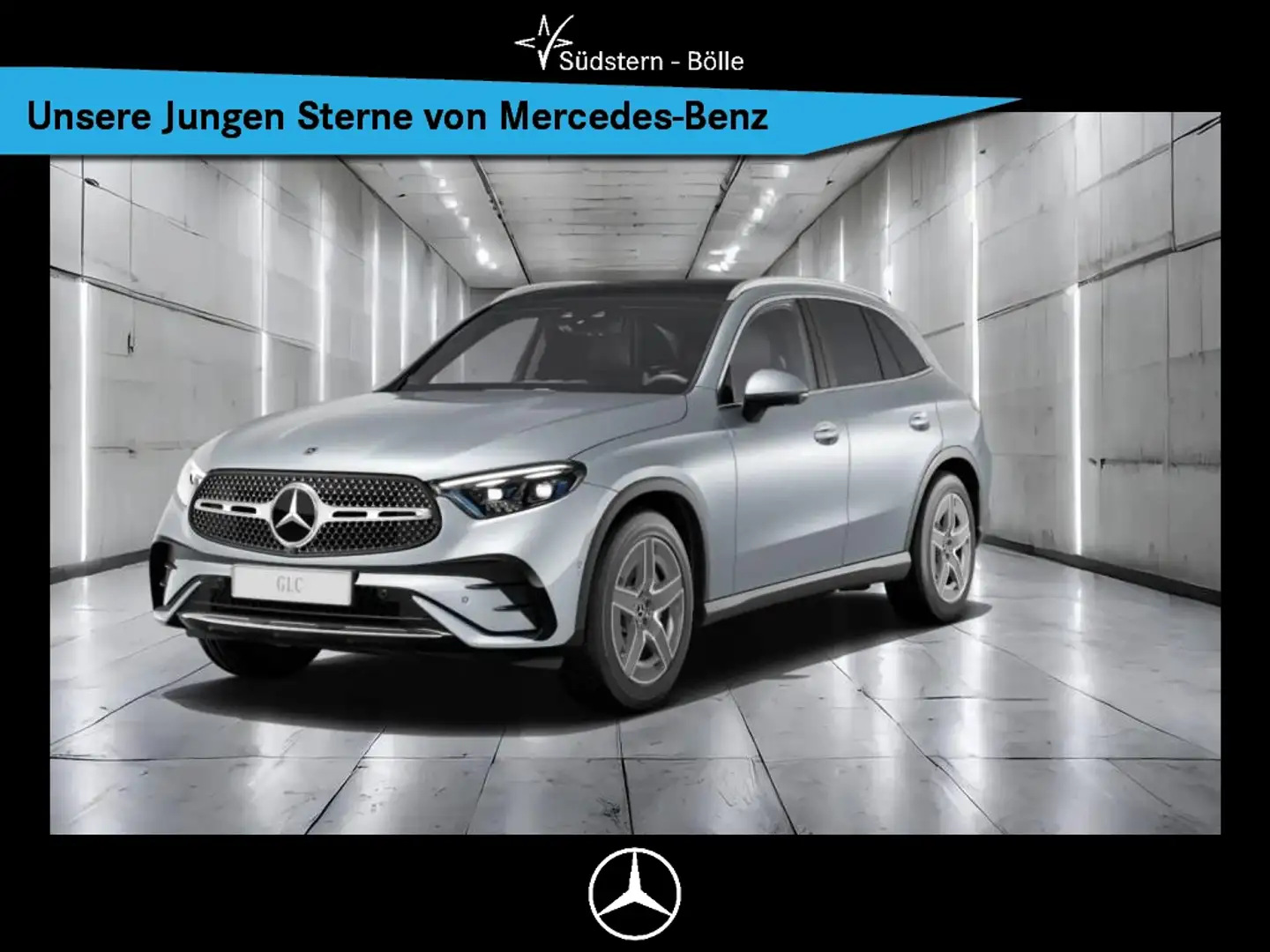 Mercedes-Benz GLC 300 d 4M +AMG+DISTRO+SHZ+MEMORY+NAVI+AHK+PDC Argent - 1