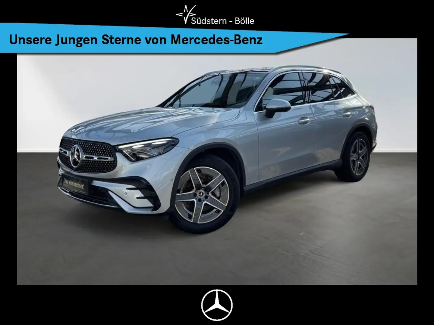 Mercedes-Benz GLC 300 d 4M +AMG+DISTRO+SHZ+MEMORY+NAVI+AHK+PDC Silber - 1