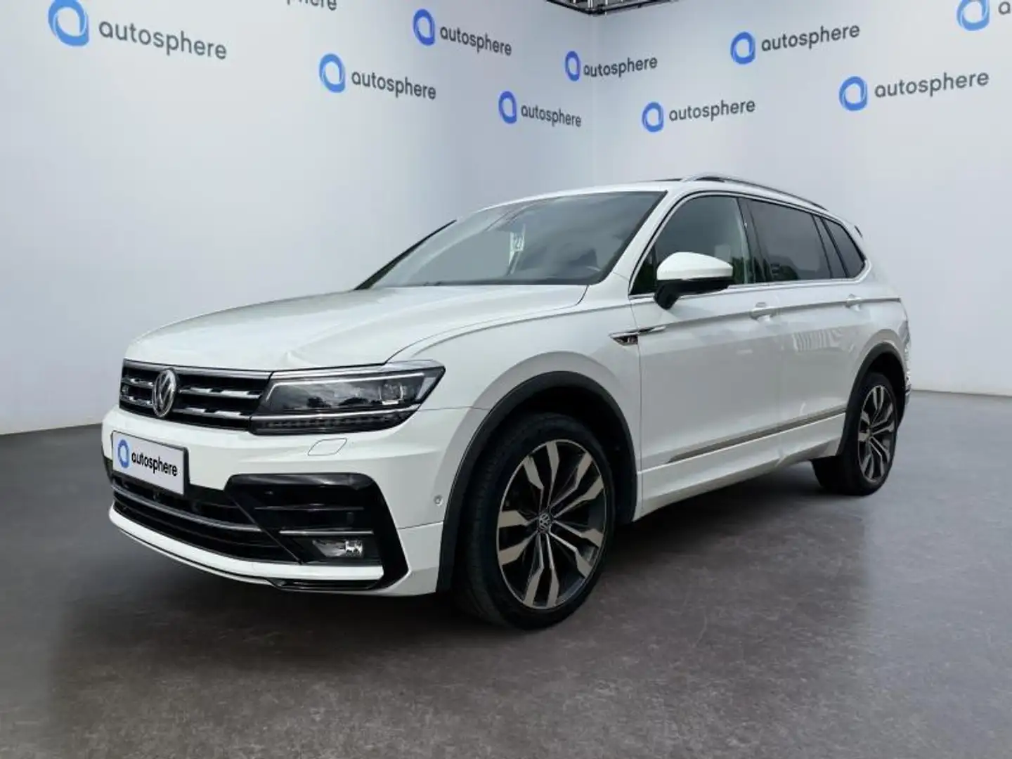 Volkswagen Tiguan Allspace III R-Line int et ext-boite auto/toit ouv & pano/+ Blanc - 1