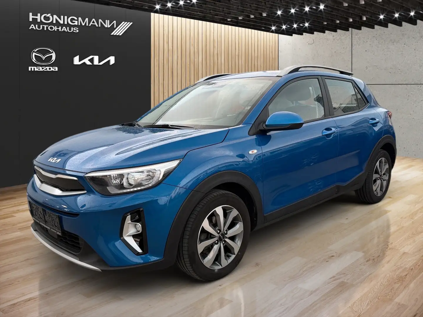 Kia Stonic Stonic 1,0 TGDI GPF ISG Silber Blau - 1