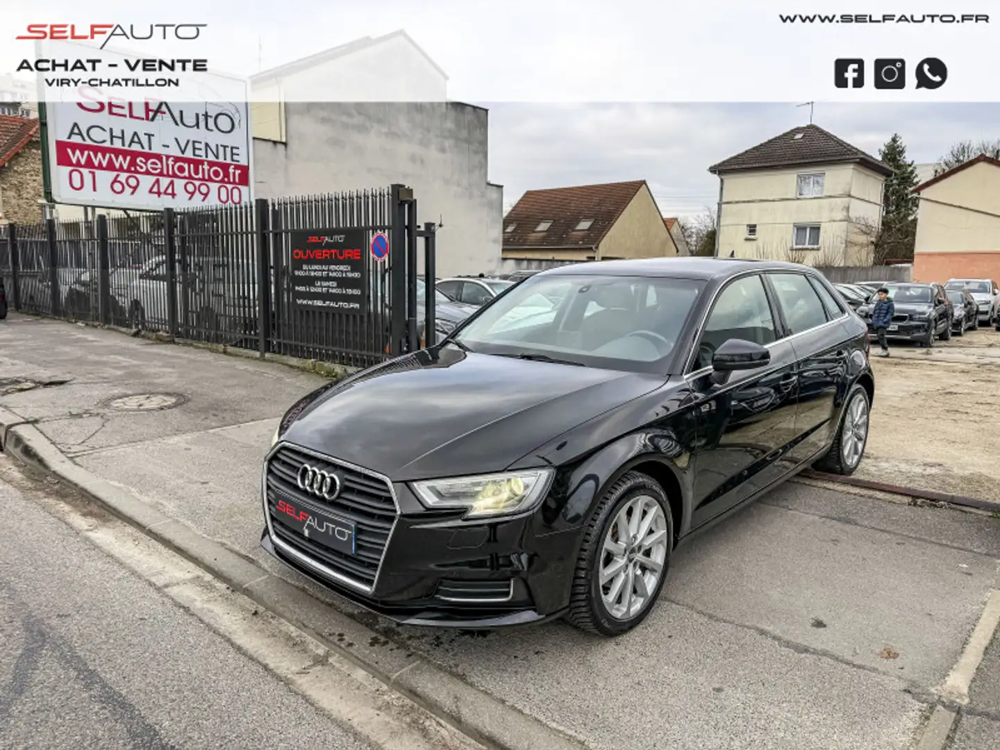 Audi A3 1.6 TDI 110CH DESIGN Noir - 1