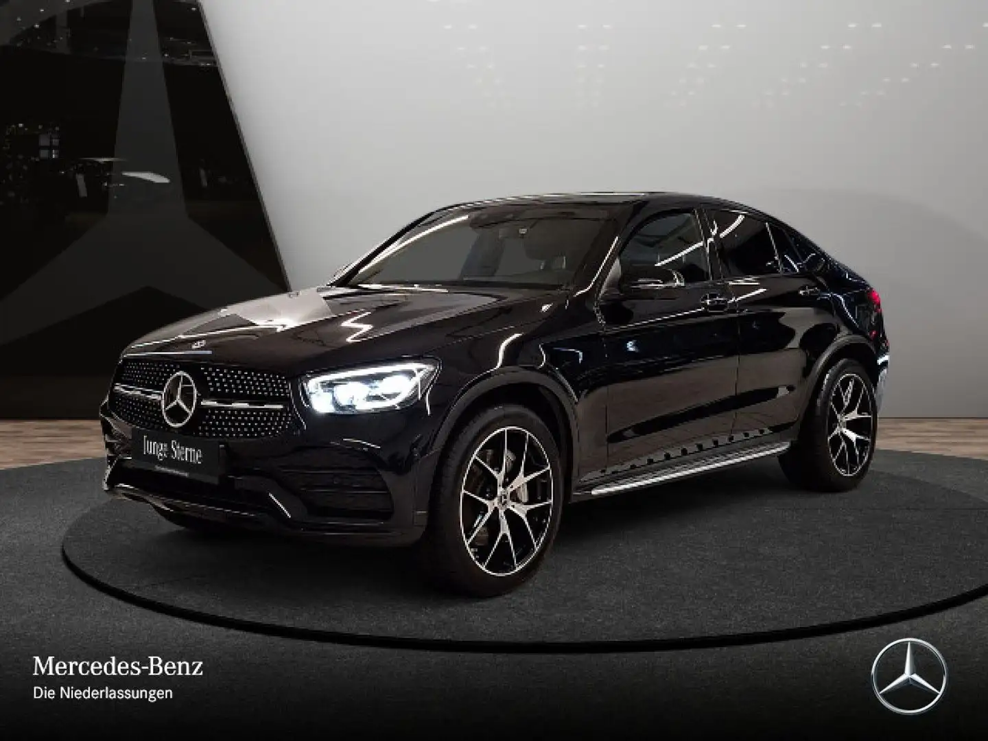Mercedes-Benz GLC 400 d Coupé 4M AMG+NIGHT+360+AHK+MULTIBEAM+9G Schwarz - 2