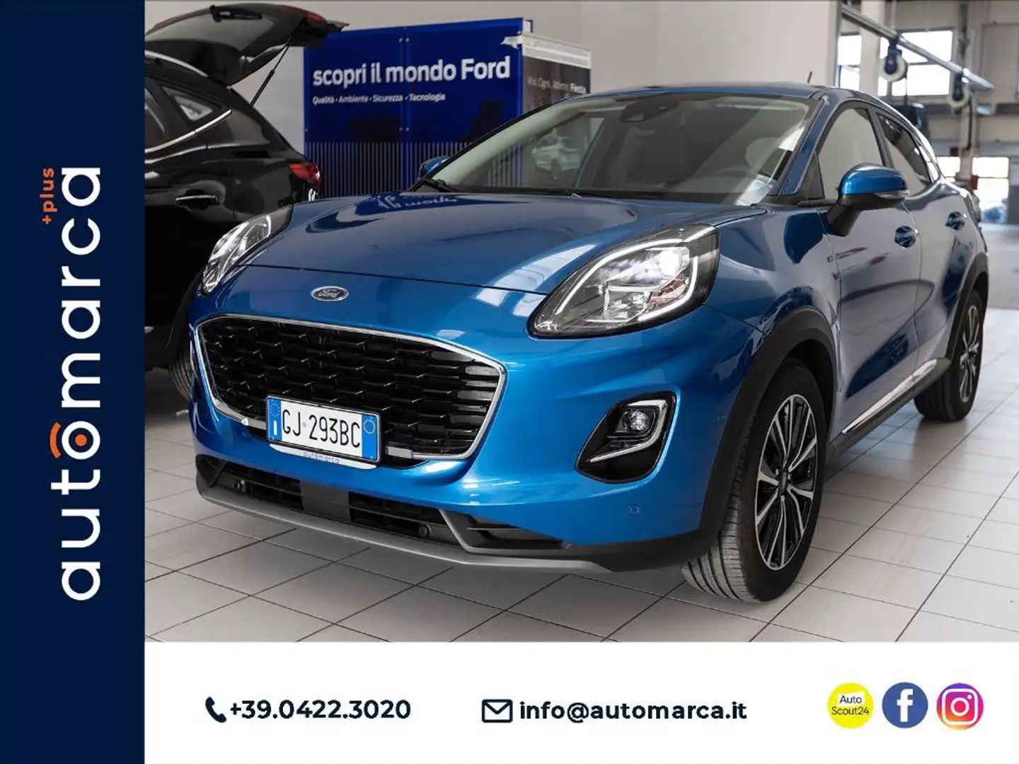 Ford Puma 1.0 ecoboost h Titanium Design s&s 125cv auto Blu/Azzurro - 1