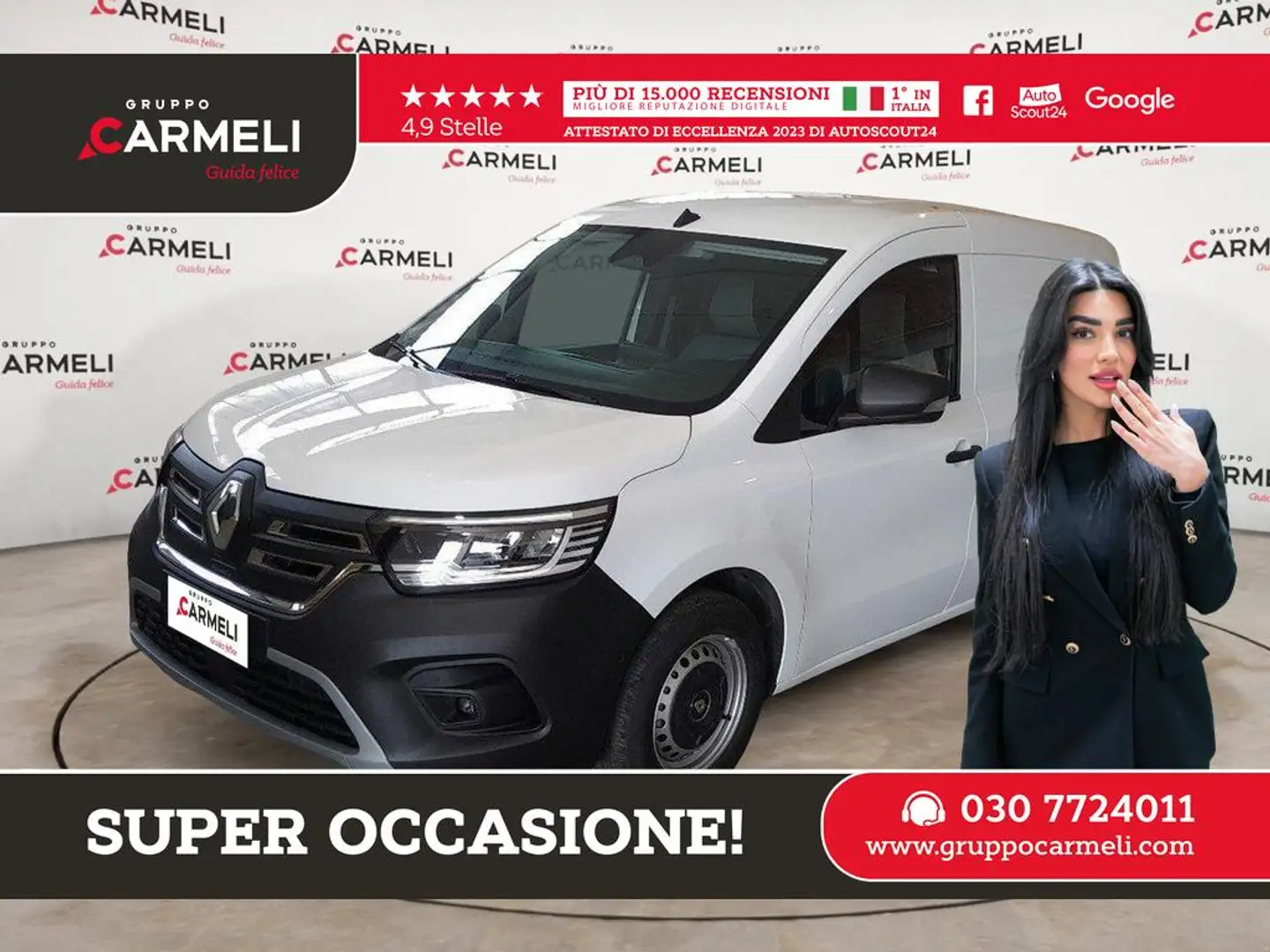 Renault Kangoo van e-tech EV45 22kw Advanced -AUTOCARRO-IVA Bianco - 1