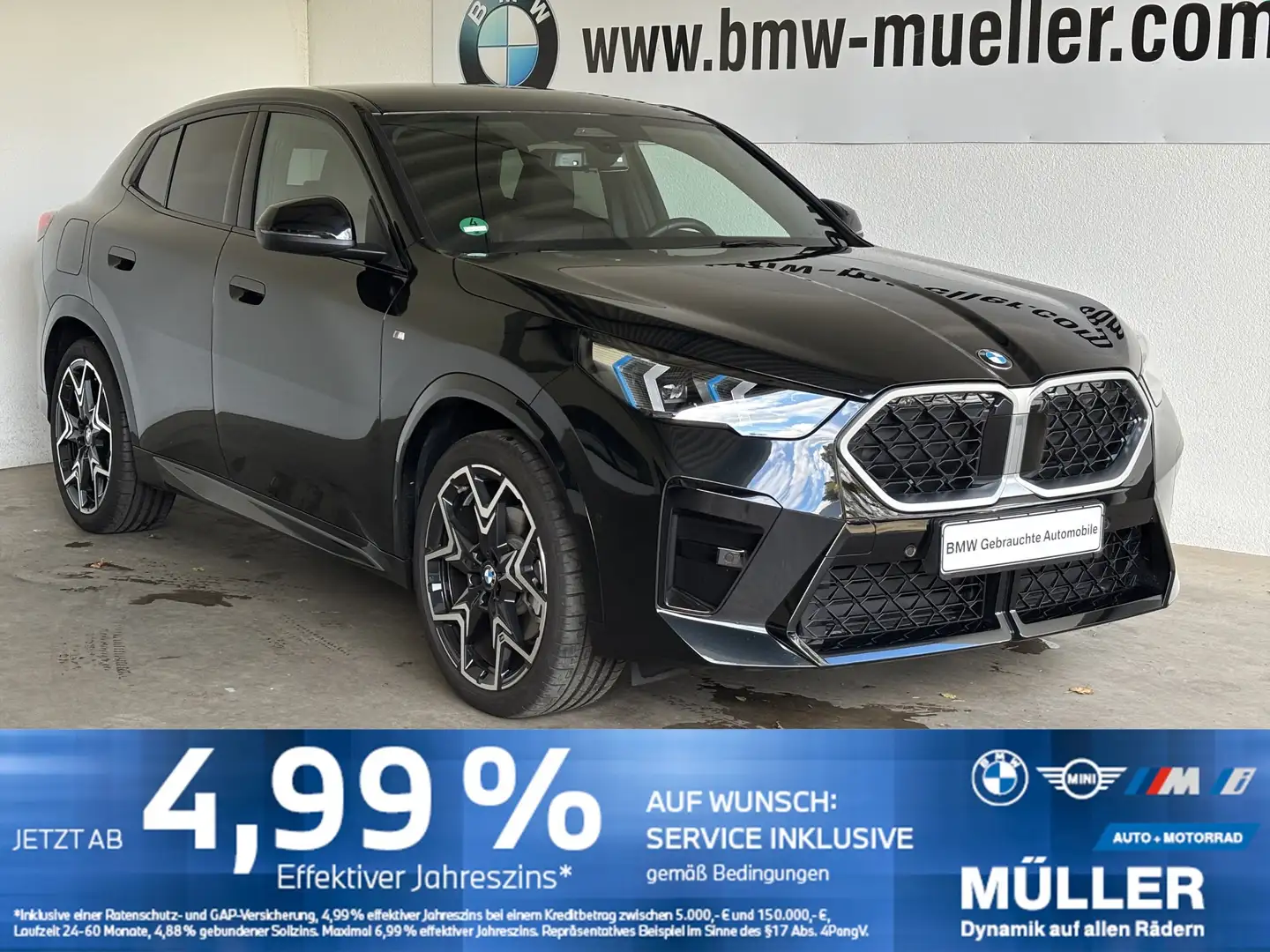 BMW X2 sDrive20i M Sportpaket ACC AHK RFK MEMORY LHZ Schwarz - 1