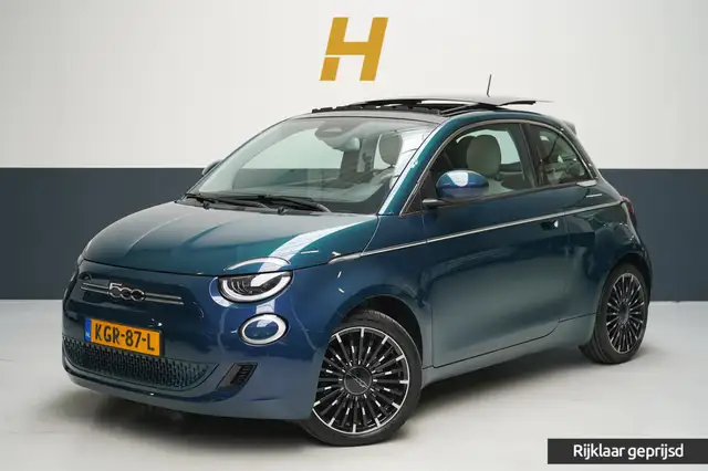 Fiat 500e La Prima 42 kWh | SoH 90,6% | Schuif/kanteldak | C