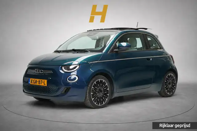 Fiat 500e La Prima 42 kWh | SoH 90,6% | Schuif/kanteldak | C