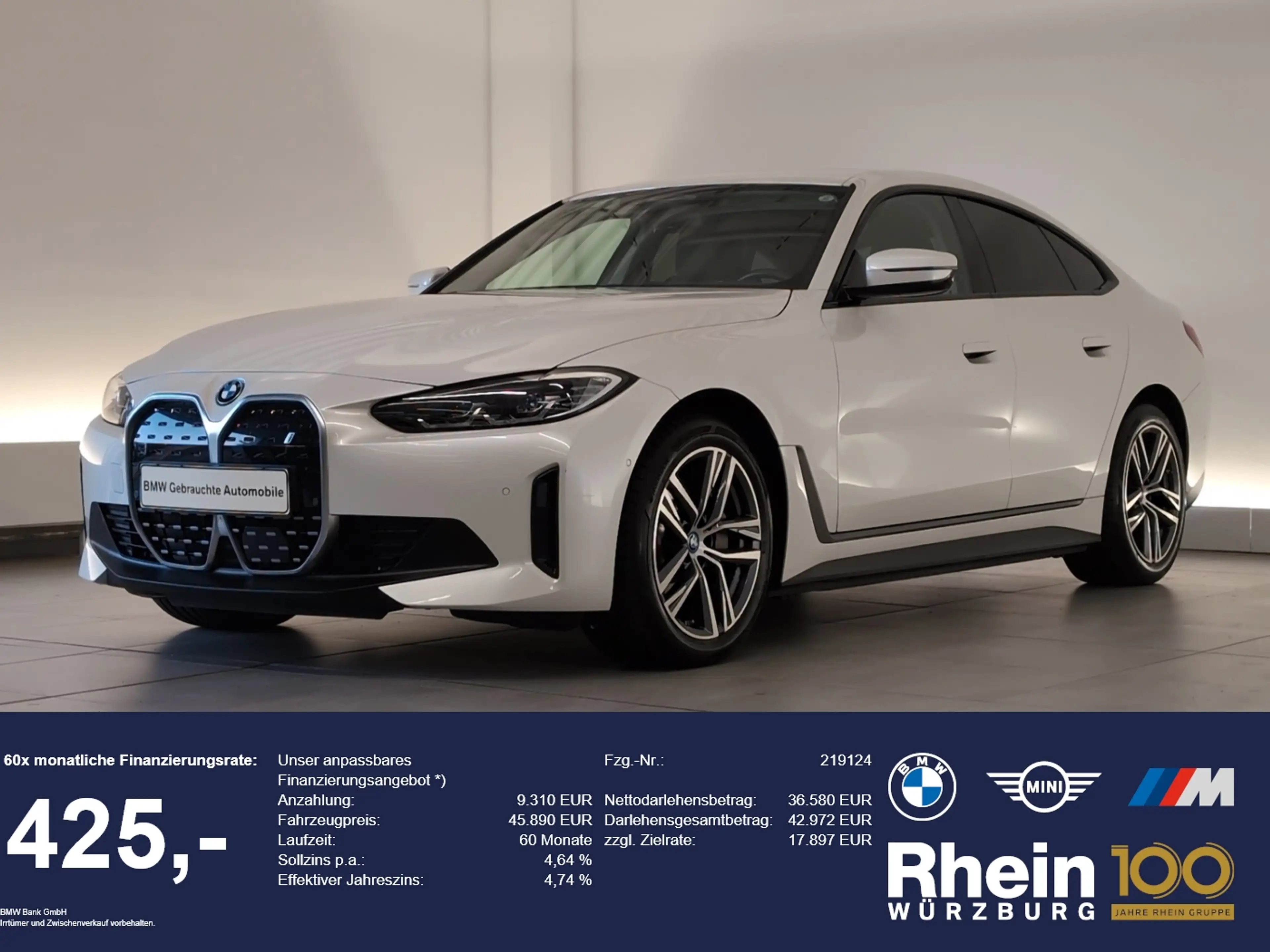 BMW i4 eDrive40 Gran Coupé Navi/LED/RFK/HuD/ACC/HiFi