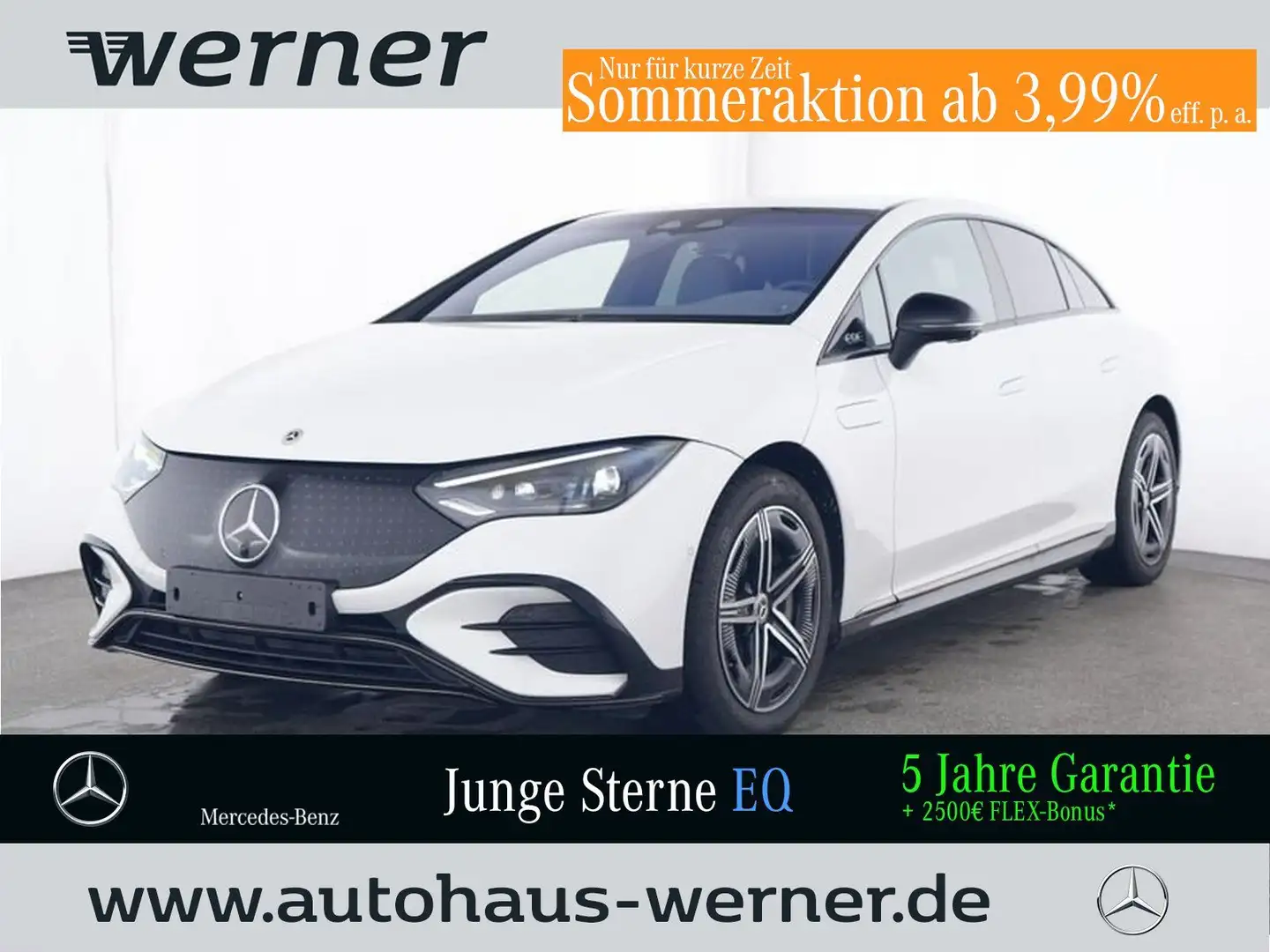 Mercedes-Benz EQE 350 4M AMG-NIGHT PREM "HYPER" AHK 22KW BURME Blanco - 1