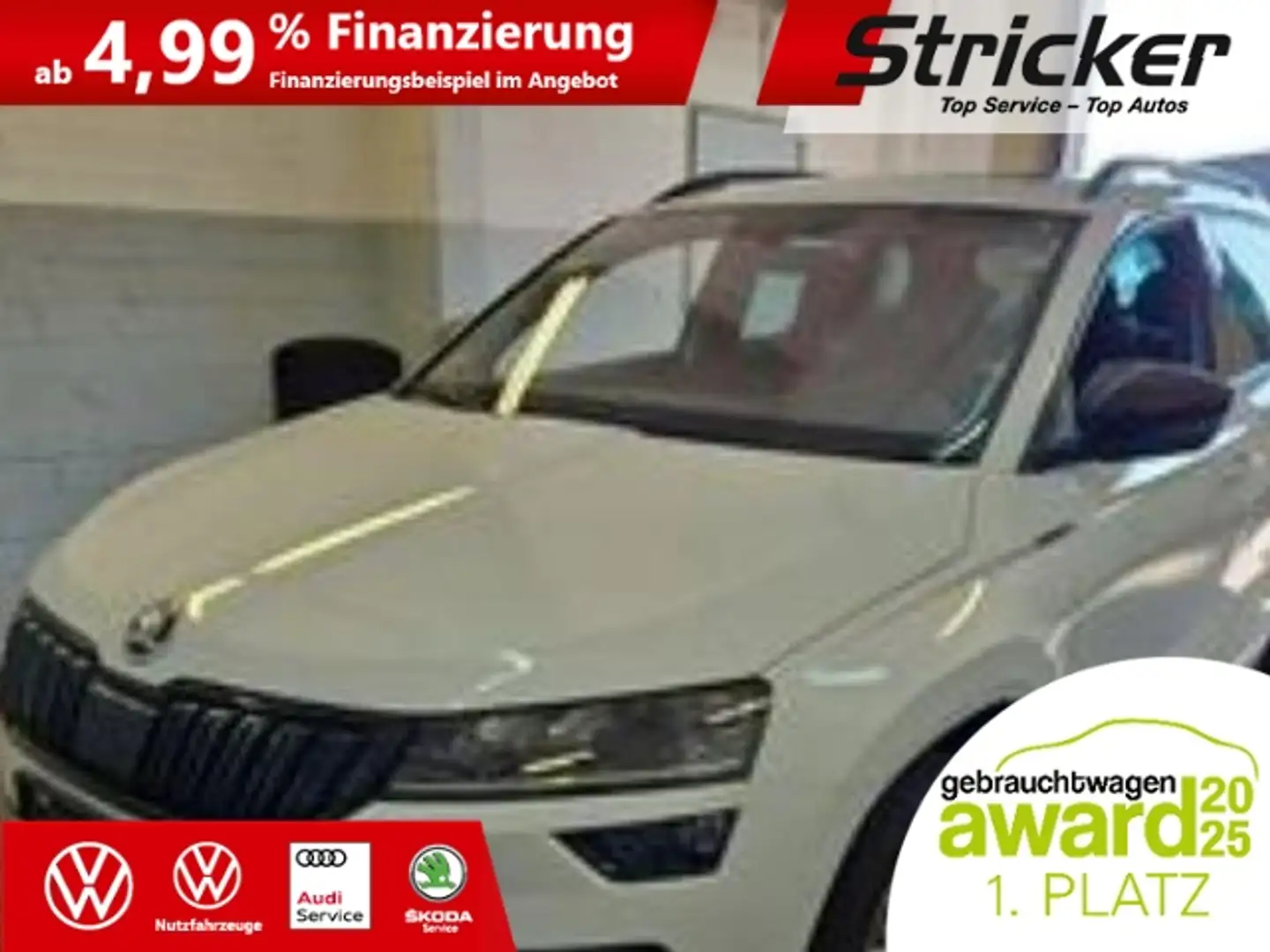 Skoda Karoq Sportline 1.5TSI DSG 320,-ohne Anzahlung Pano Can Bianco - 1