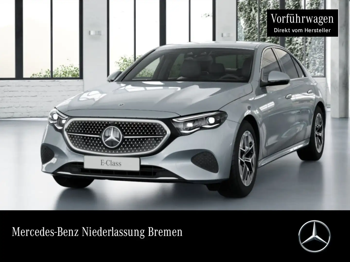 Mercedes-Benz E 200 Avantgarde Fahrass 360° Distr. Spurhalt-Ass Silber - 1