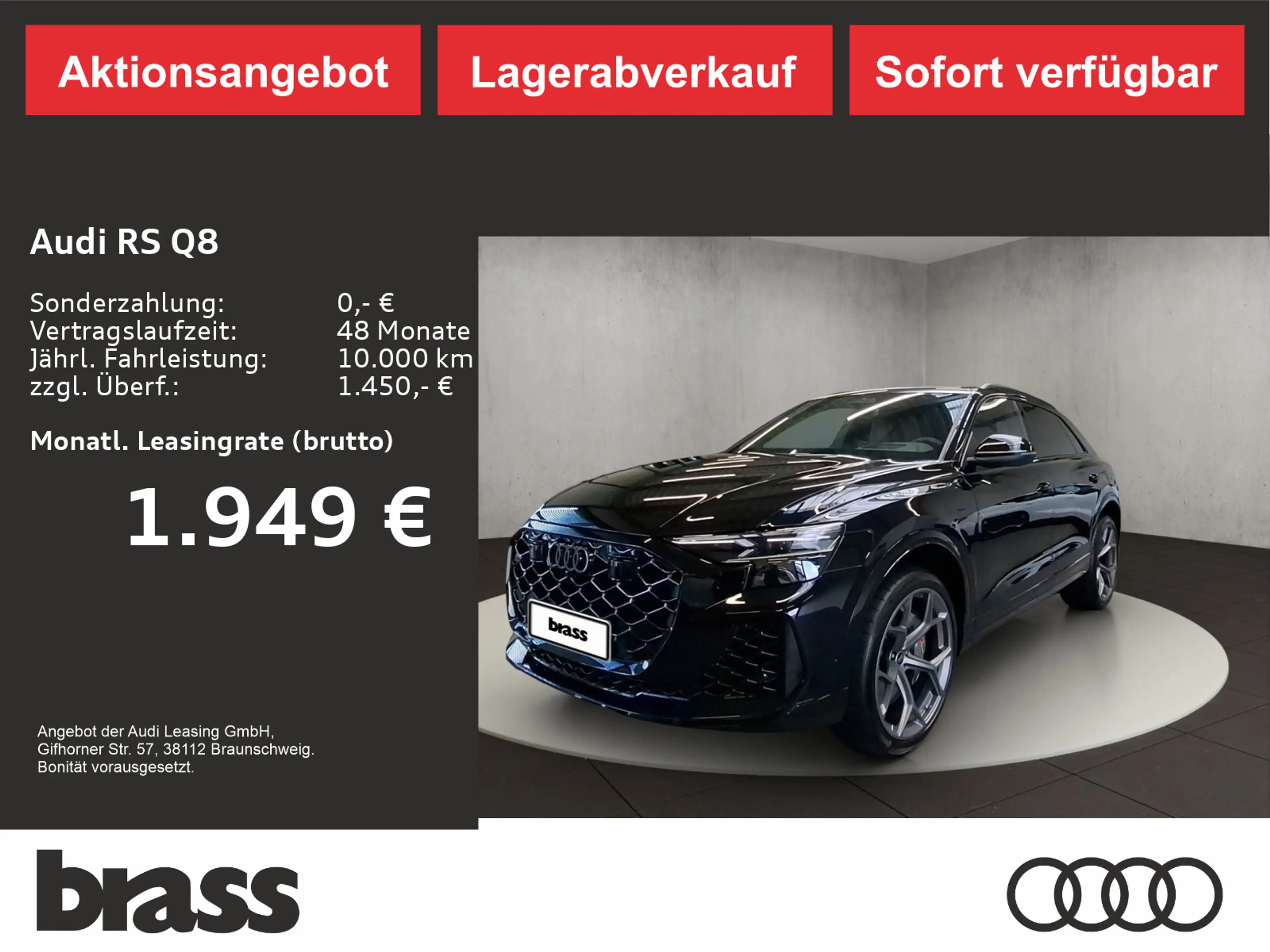 Audi RS Q8 SUV performance 471 kW tiptro nic