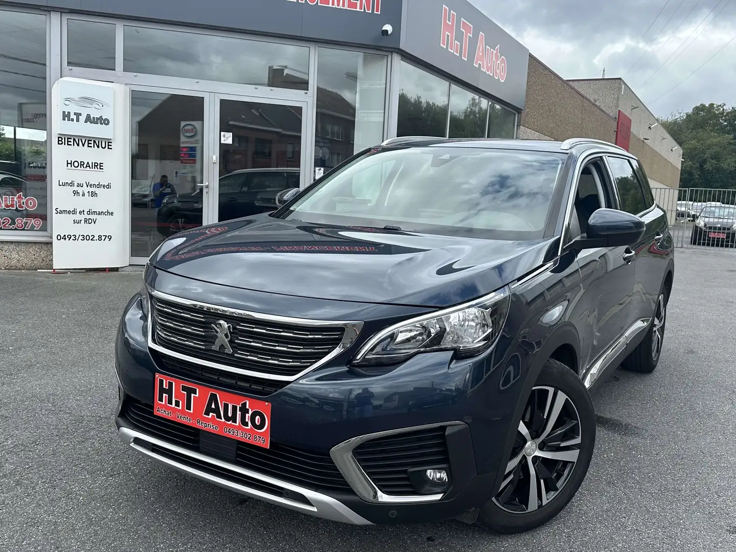 Peugeot 5008 1.5 BlueHDi Allure/7 places/Boite auto/Gps/Euro6b Bleu - 1