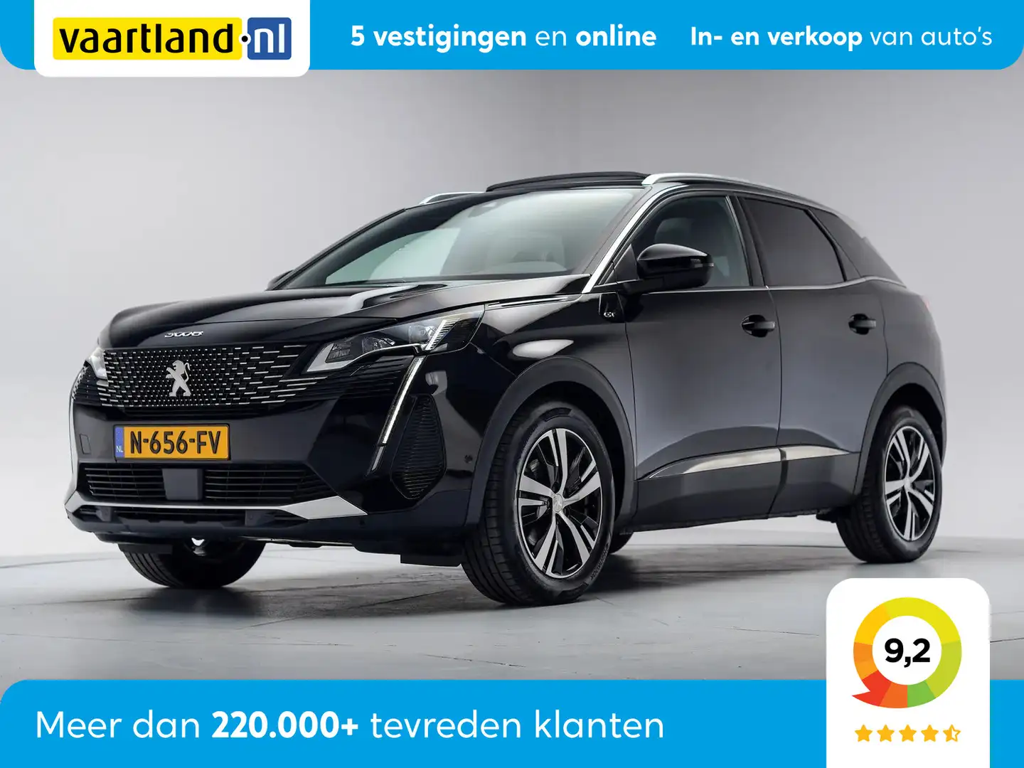 Peugeot 3008 1.2 PureTech GT-Line Aut. [ Panoramadak Adapt.crui Noir - 1