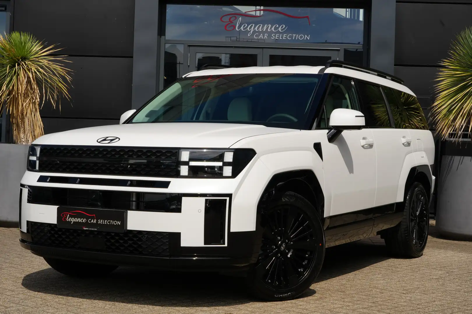 Hyundai SANTA FE 1.6 T-GDI PHEV Black Line 4WD 252pk Navigatie/Stoe Wit - 1