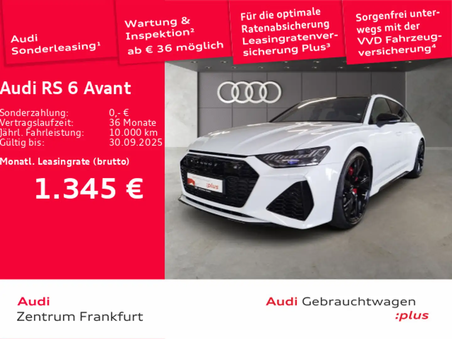 Audi RS6 RS6 Avant tiptronic Laser ACC B&O HuD Panorama Weiß - 1