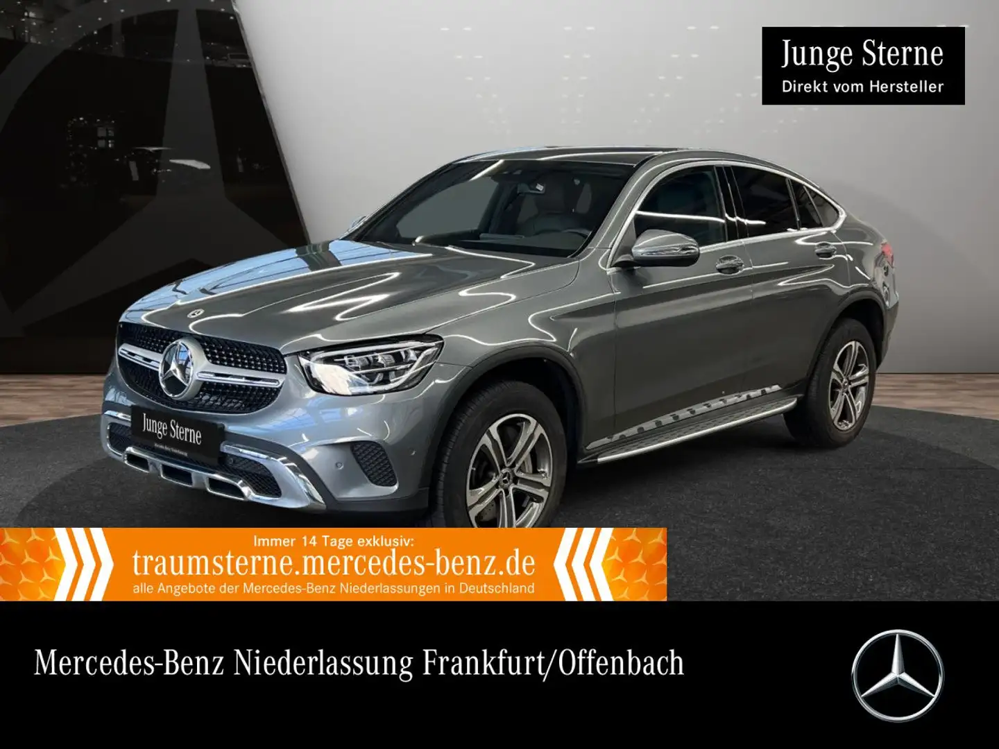 Mercedes-Benz GLC 300 de Coupé 4M LED+KAMERA+KEYLESS+9G Grau - 1