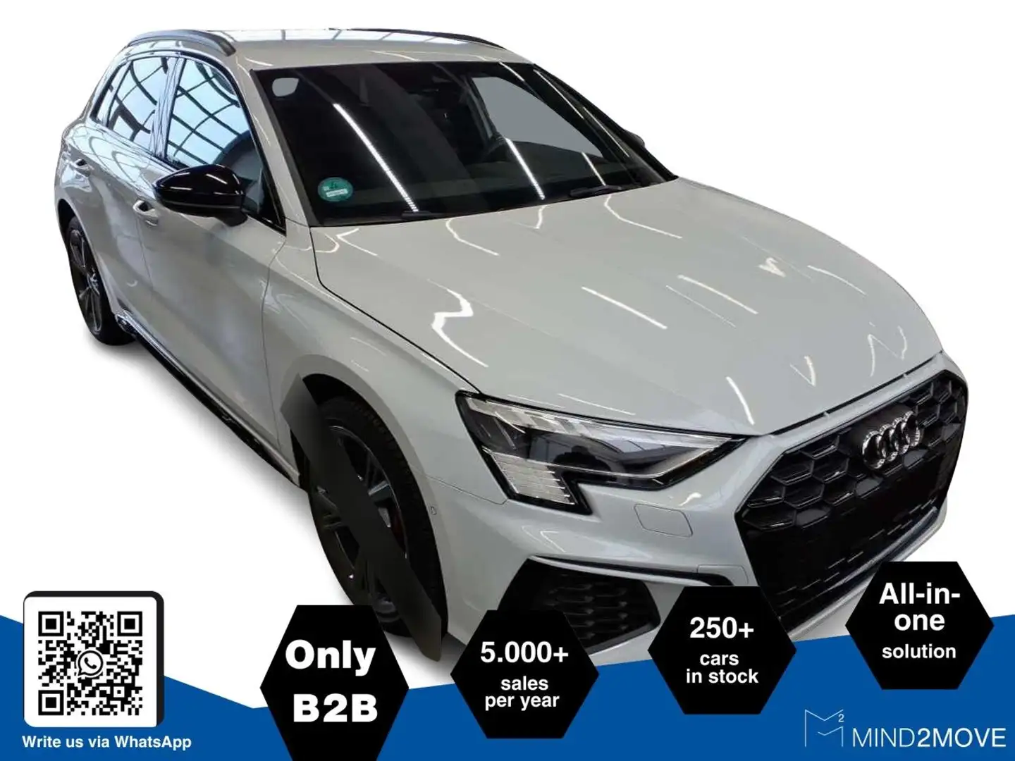 Audi A3 Spb. 45 TFSIe S-Line MATRIX+ACC+HuD+B&O+RAUTE Weiß - 1