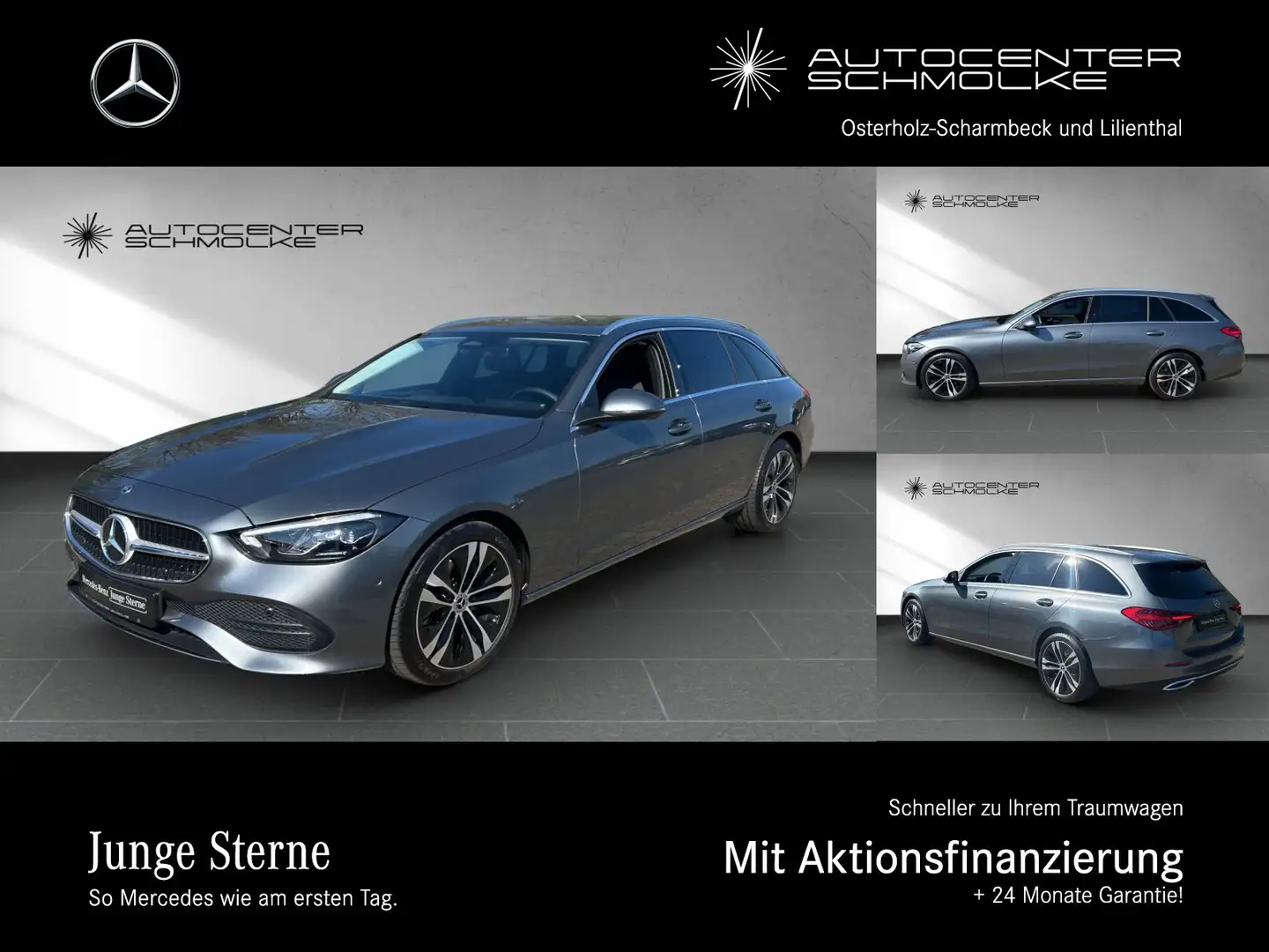 Mercedes-Benz C 200 C 200 d T AVANTGARDE ADVANCED PLUS*AHK*ALU 18"* Grau - 1