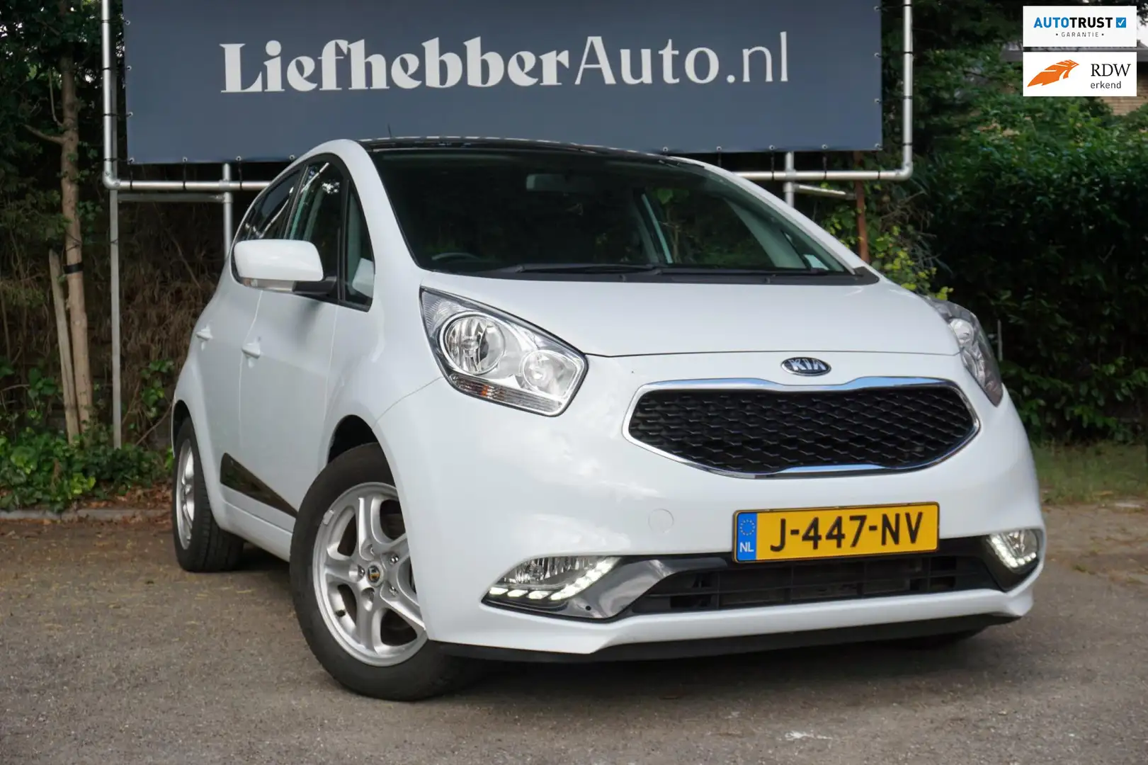 Kia Venga 1.6 CVVT DynamicPLusLine / Aut. / 1e eig. / STUUR Wit - 1