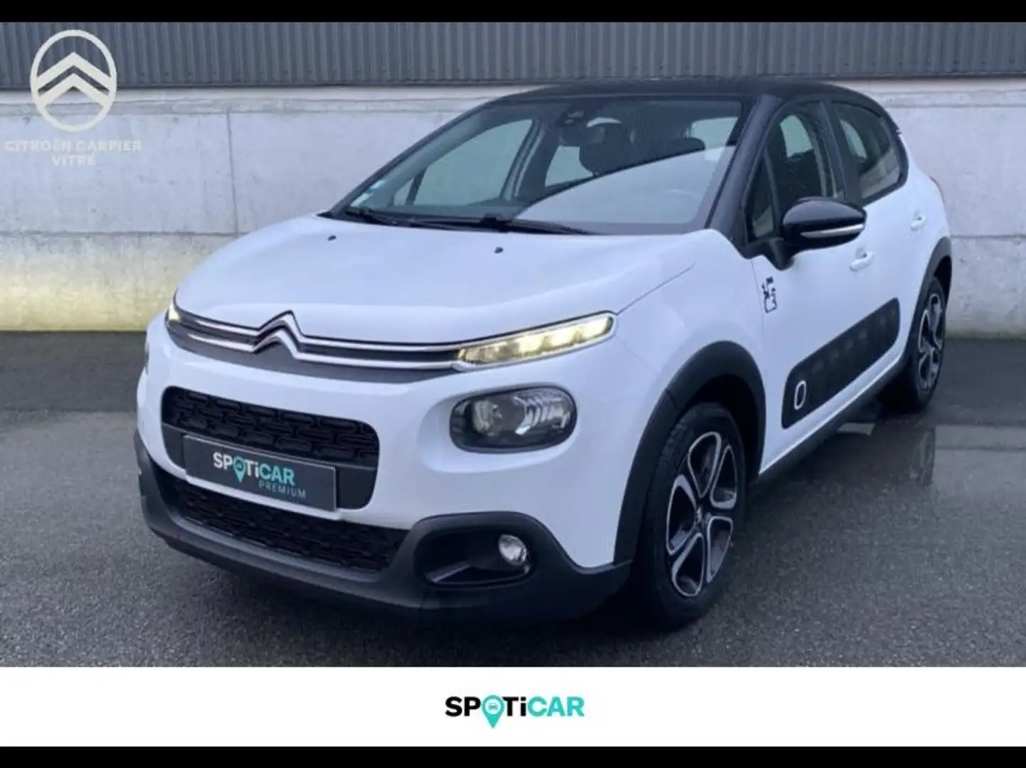 Citroen C3 PureTech 82ch Graphic S\u0026S E6.d Blanc - 1