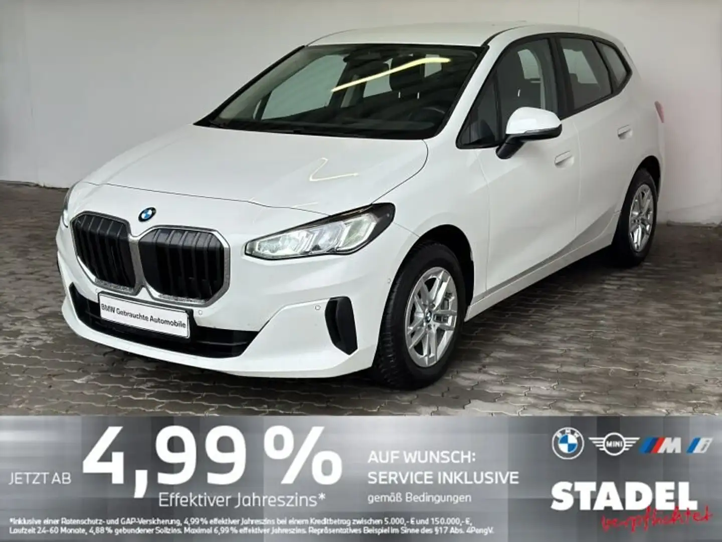 BMW 220 i Active Tourer Navi.LED.ParkAs.SHZ.RFK.DAB Weiß - 1