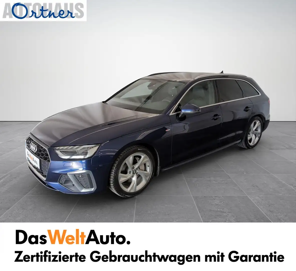 Audi A4 40 TDI quattro S line Bleu - 1