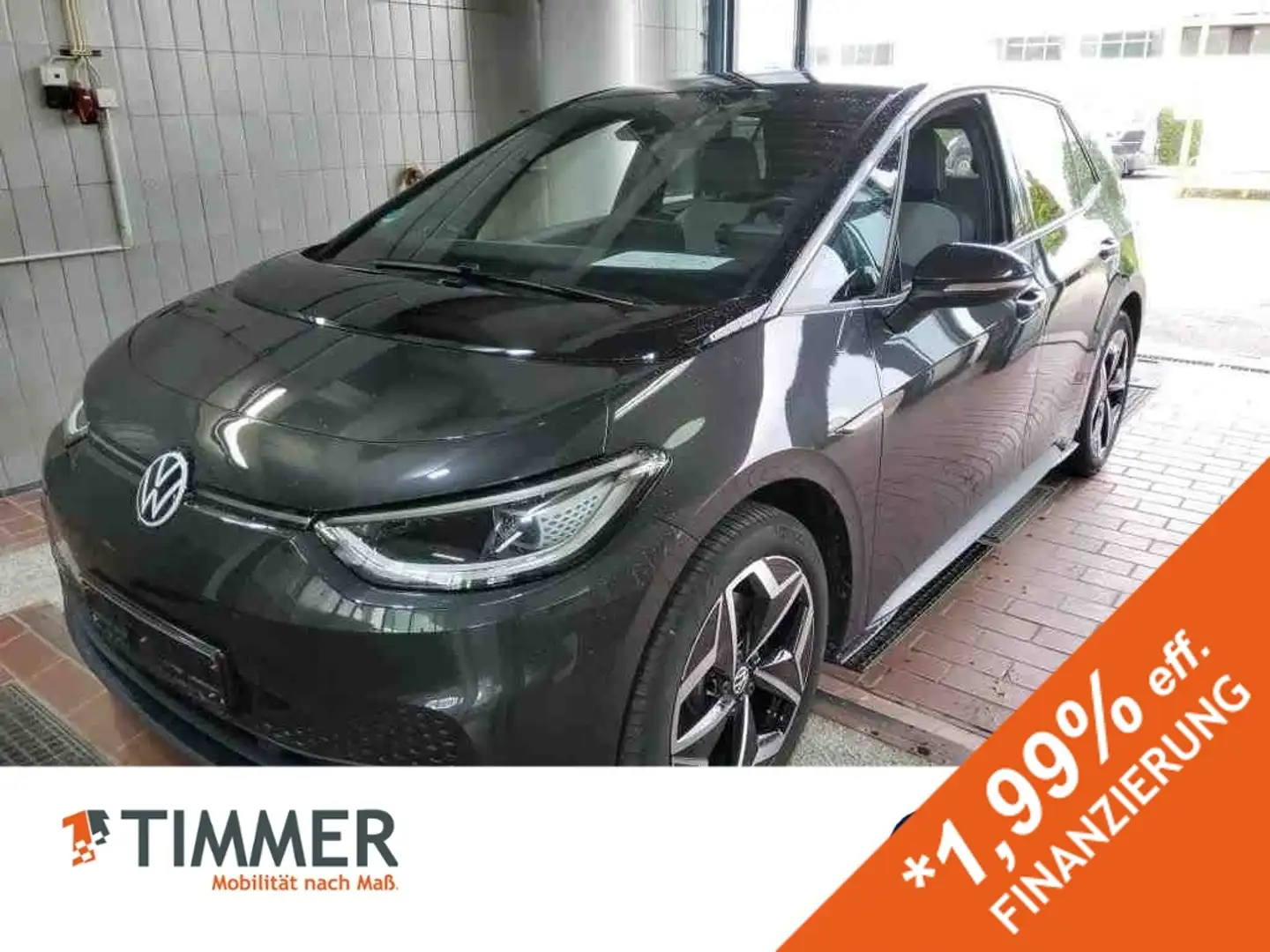Volkswagen ID.3 PURE PERF. 55 kWh STYLE +IQ.LIGHT +ACC +CARPLAY + Grau - 1