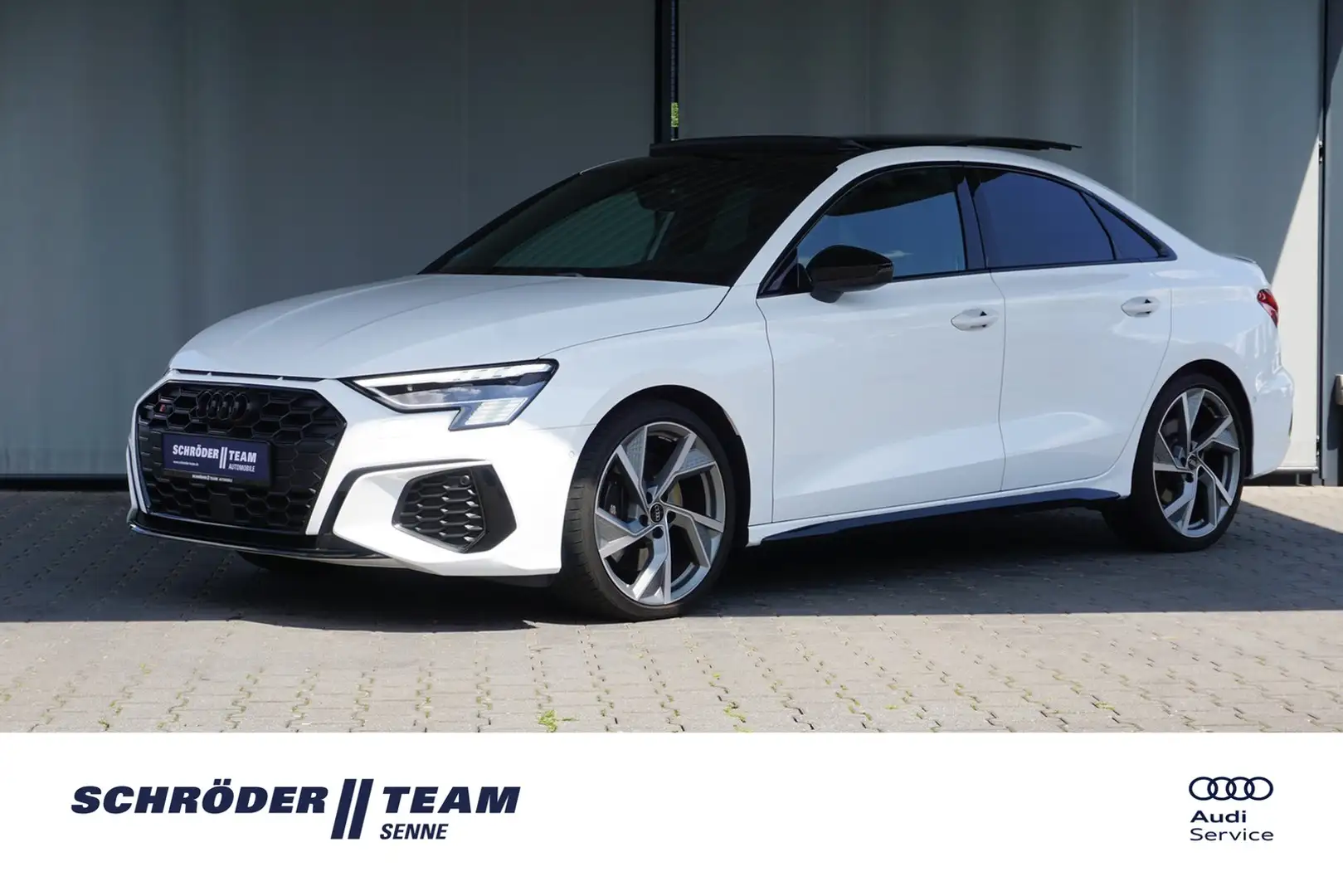 Audi S3 Limousine 2.0 TFSi quattro Matrix Pano ACC BO Weiß - 1