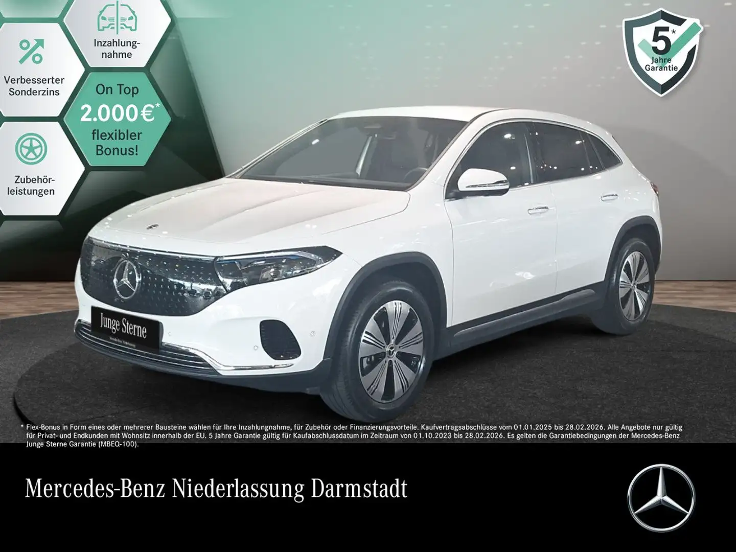 Mercedes-Benz EQA 350 4M PROG+PLUS-PAKET+360+KEYLESS+SPUR Weiß - 1