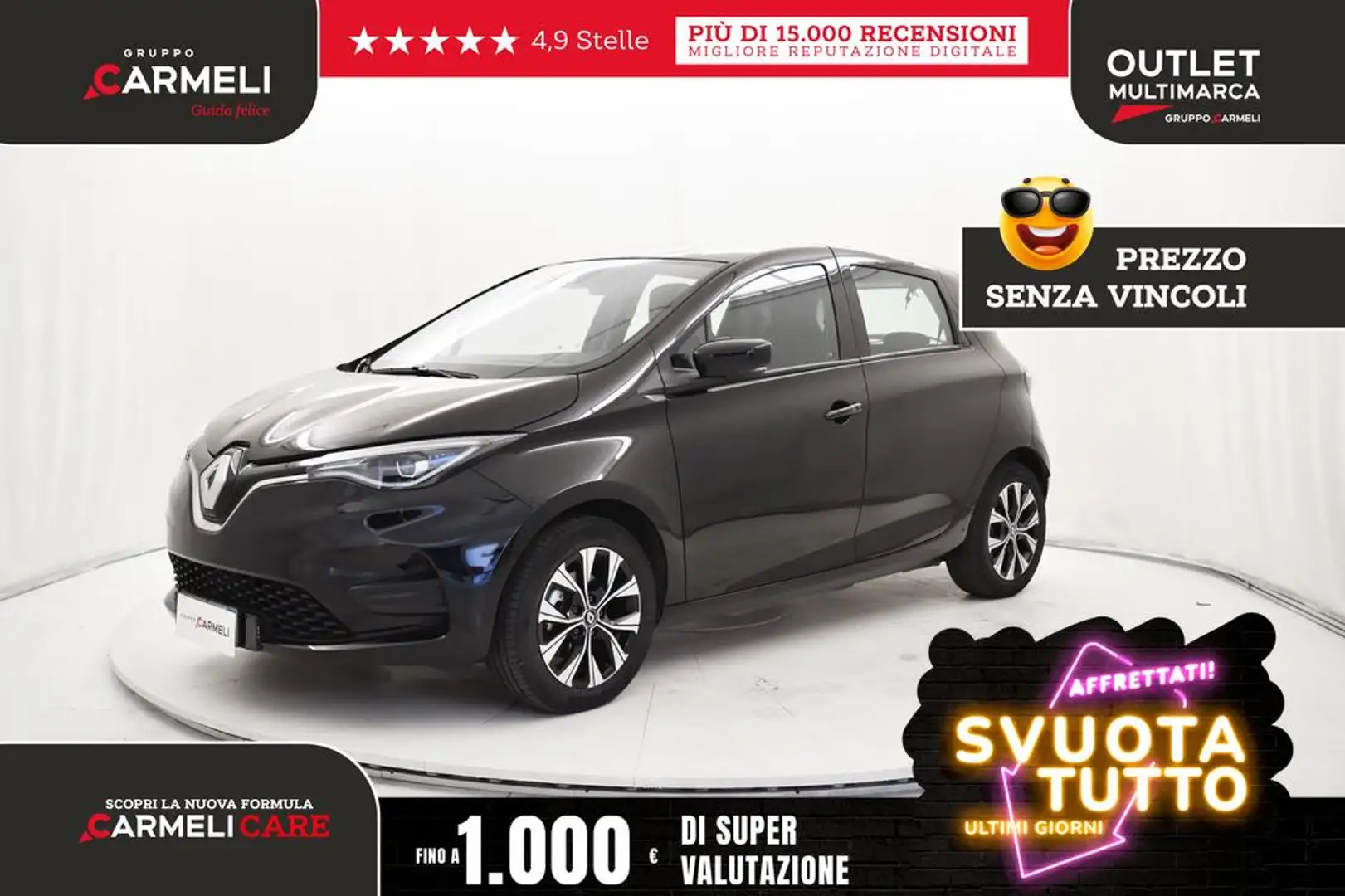 Renault ZOE Zen R135 my20 -BATTERIA DI PROPRIETA' Nero - 1