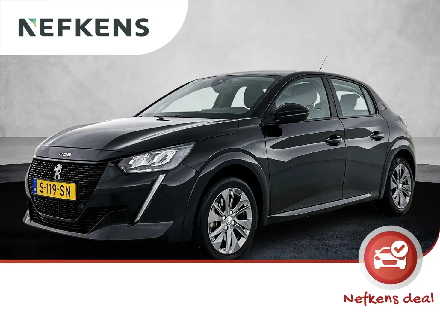 Peugeot e-208 Active Pack 50kWh 136pk Automaat | 1ste eigenaar | Noir - 1