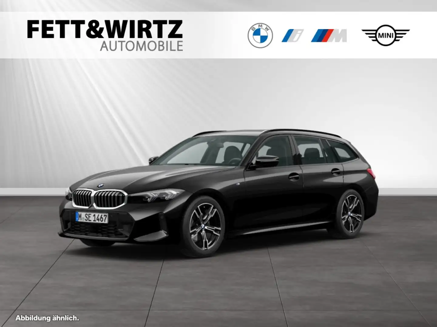BMW 330 i xDrive Touring M Sport|Stop&Go|HiFi|Parkass. Noir - 1