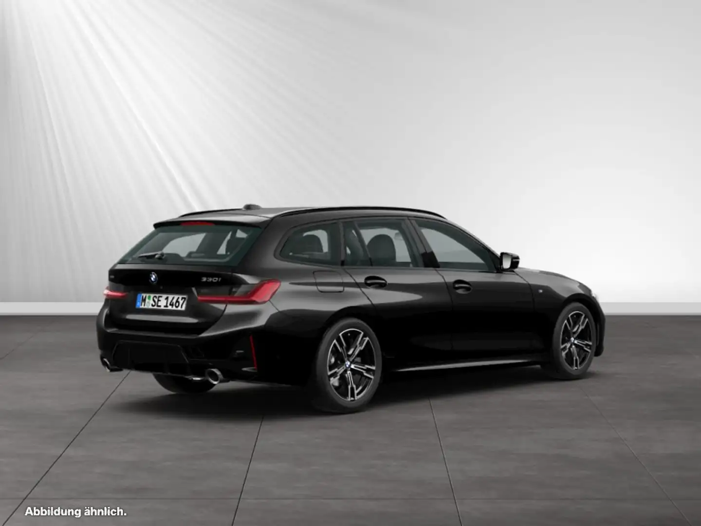 BMW 330 i xDrive Touring M Sport|Stop&Go|HiFi|Parkass. Noir - 2