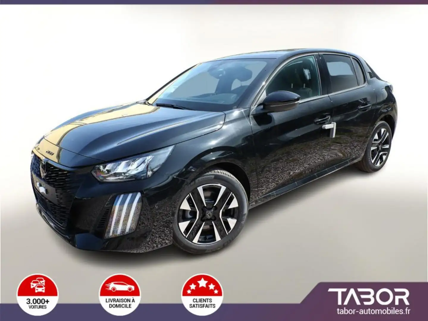 Peugeot 208 100 Allure LED 2xPDC CarPlay Reg BT Noir - 1
