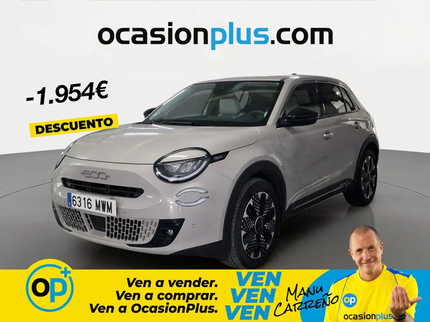 Fiat 600 1.2 MHEV La prima DDCT 74kW Beige - 1