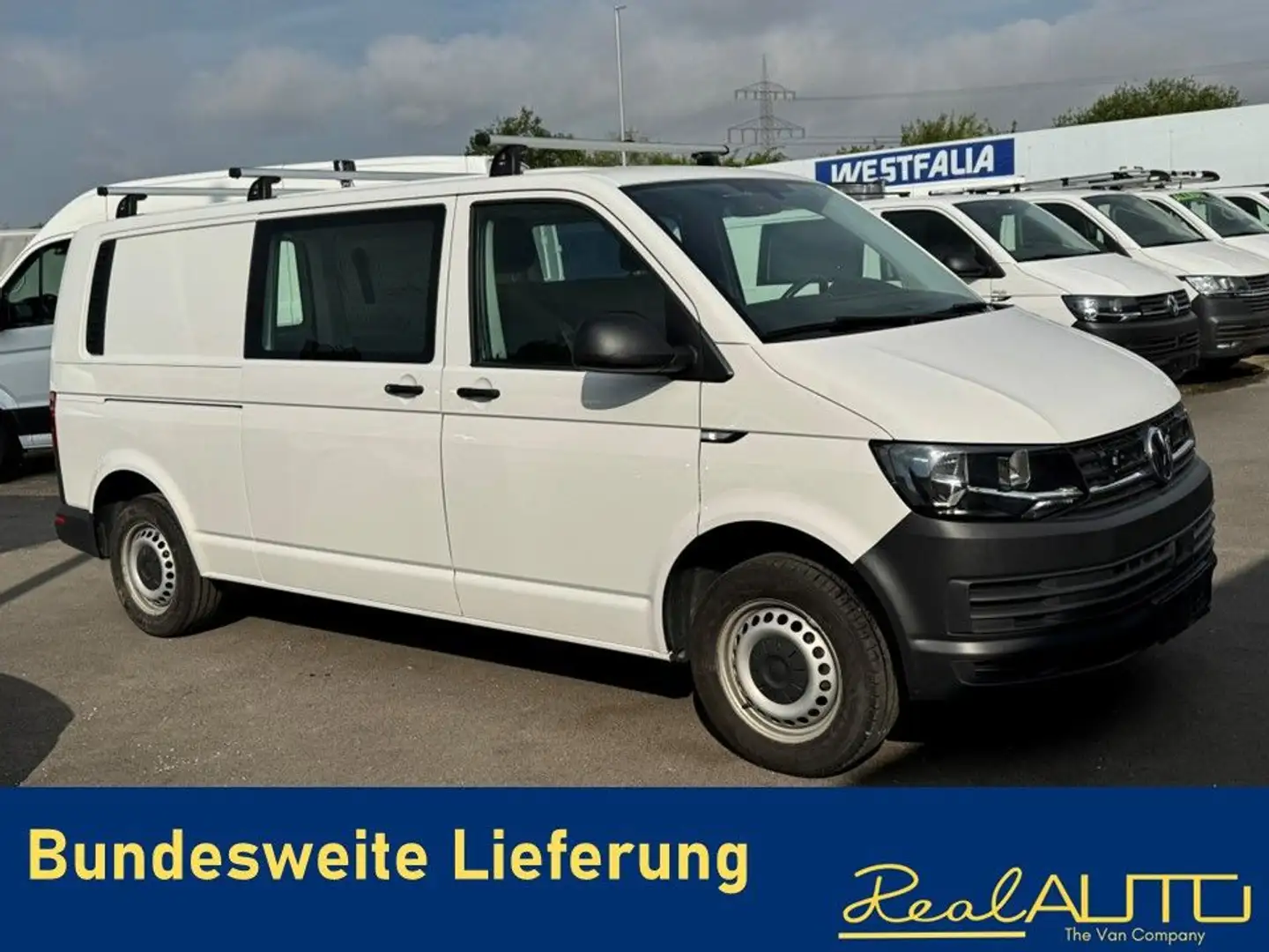 Volkswagen T6 Transporter Kasten TDI LR 4Motion DSG AHK Weiß - 1