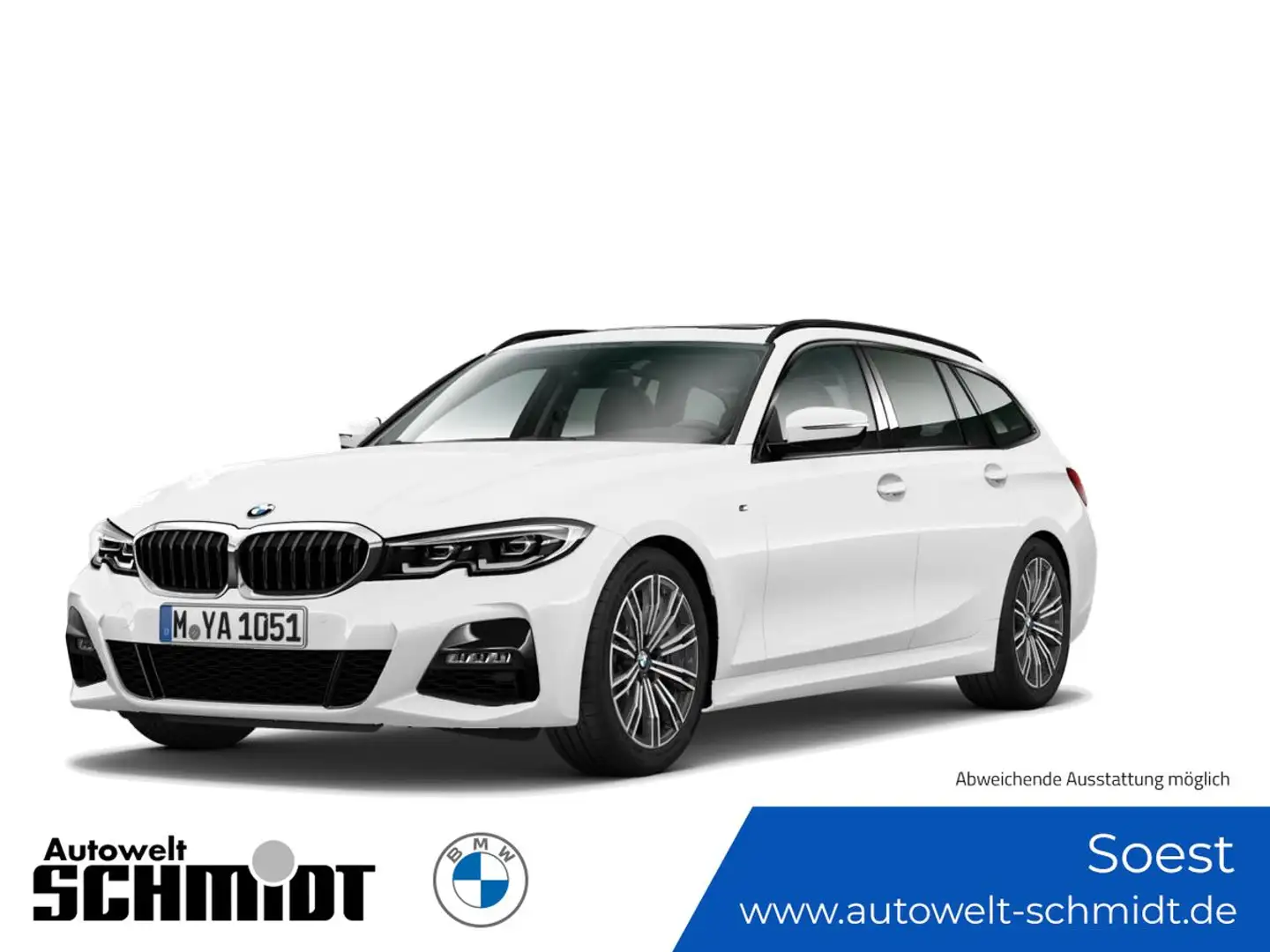 BMW 330 d Touring M Sport + 2Jahre-BPS.-GARANTIE Weiß - 1