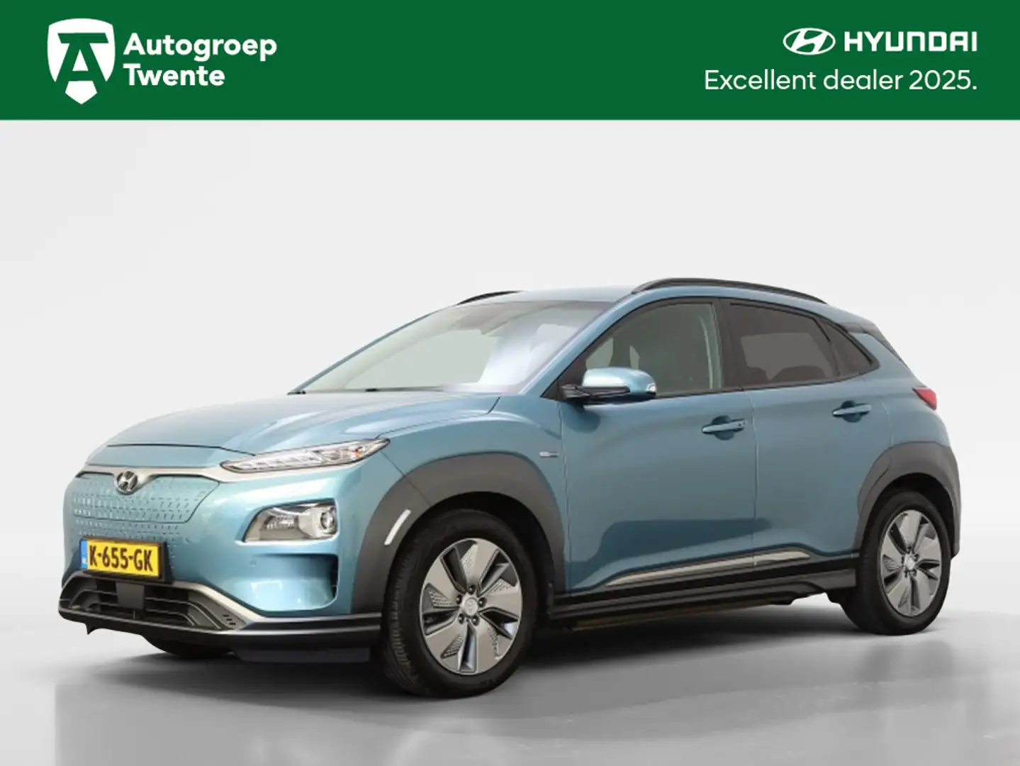 Hyundai KONA EV Premium 64 kWh | Achteruitrijcamera | Navigatie Blauw - 1
