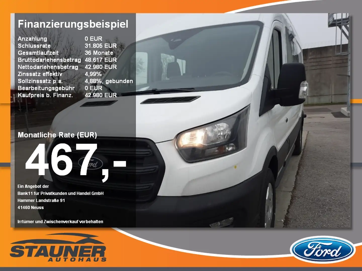 Ford Transit Doka Kasten 2.0 TDCi 350L3 Trend PDC AHK - 1