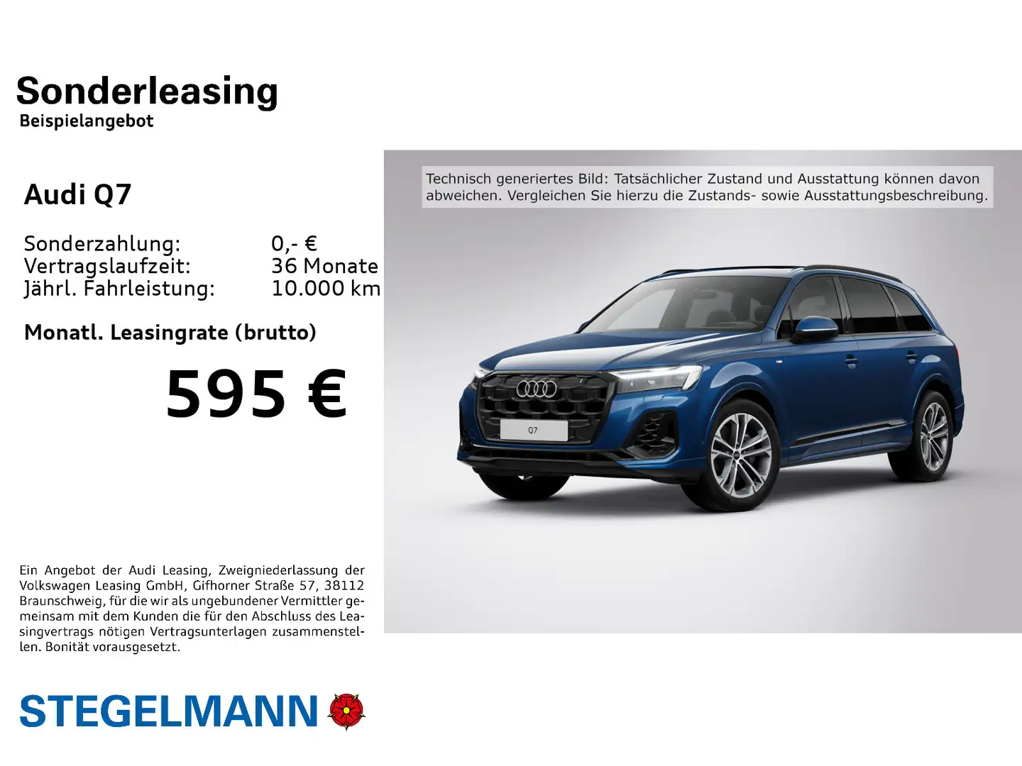 Audi Q7 55 TFSI S-Line Pano*AHK*schwarzpaket*Matrix Blau - 2