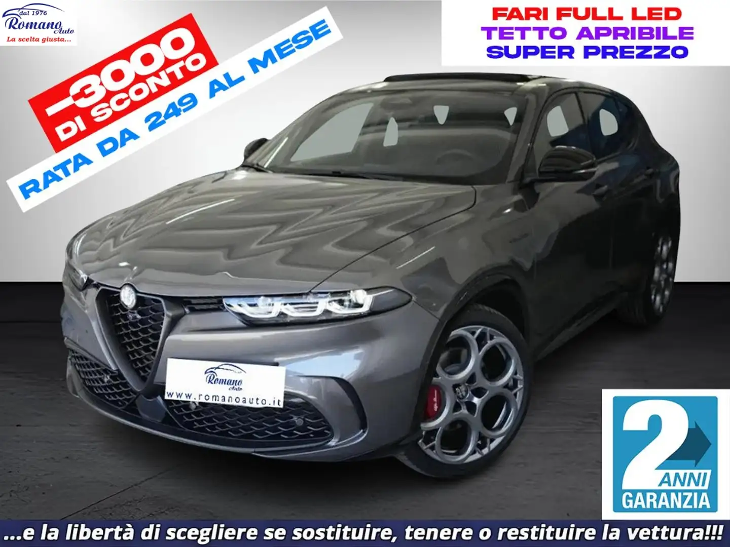 Alfa Romeo Tonale 1.6 diesel 130 CV TCT6 Veloce Grijs - 1