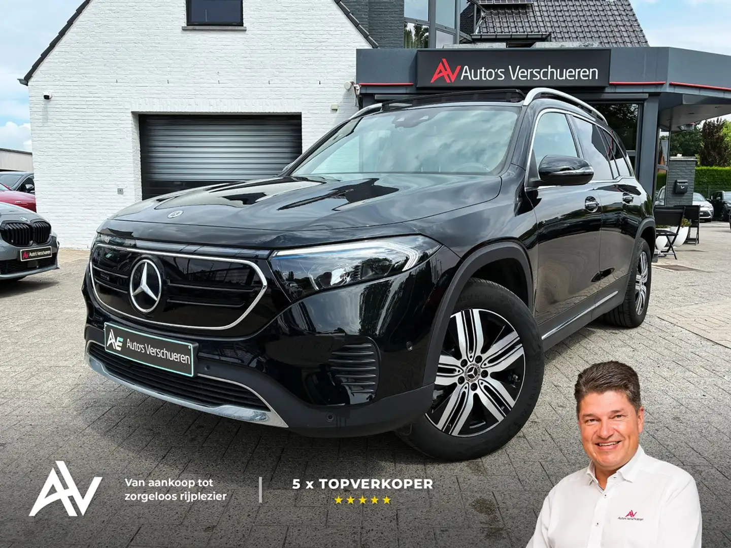 Mercedes-Benz EQB 250 Luxury Line 7pl. ** Pano | Ambient | Carplay Zwart - 1