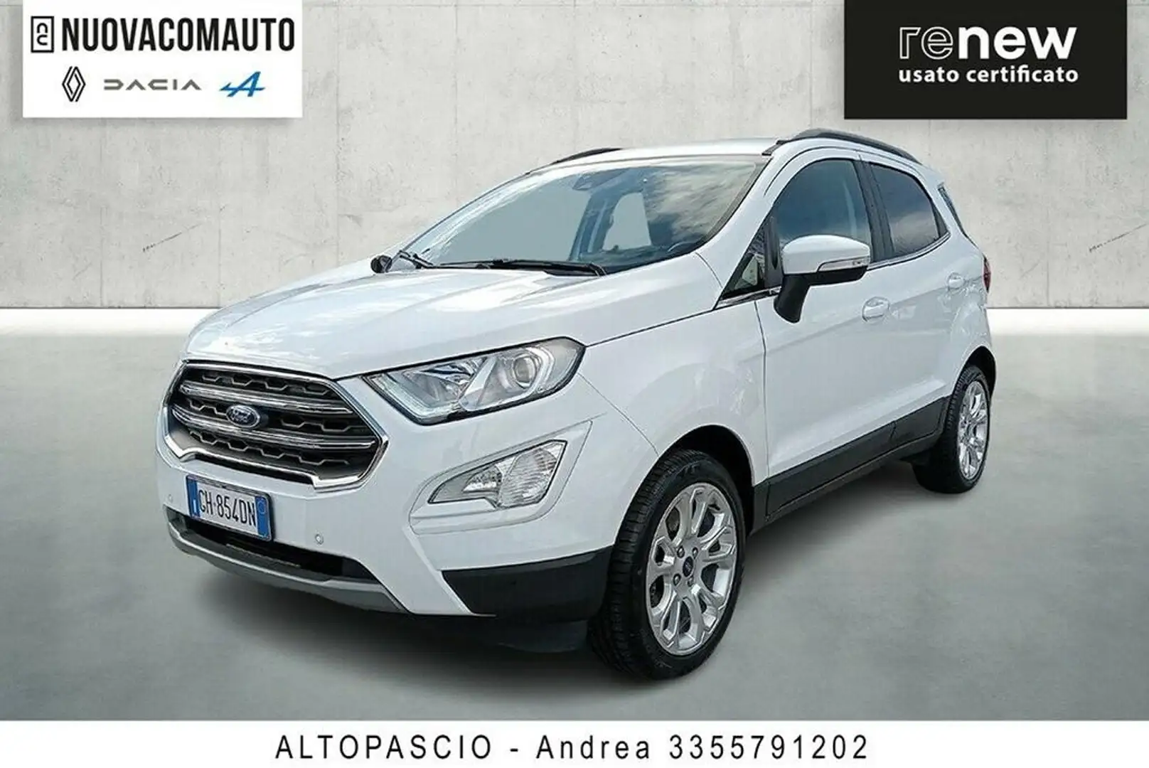 Ford EcoSport 1.0 ecoboost Titanium s&s 125cv my20.25 Білий - 1