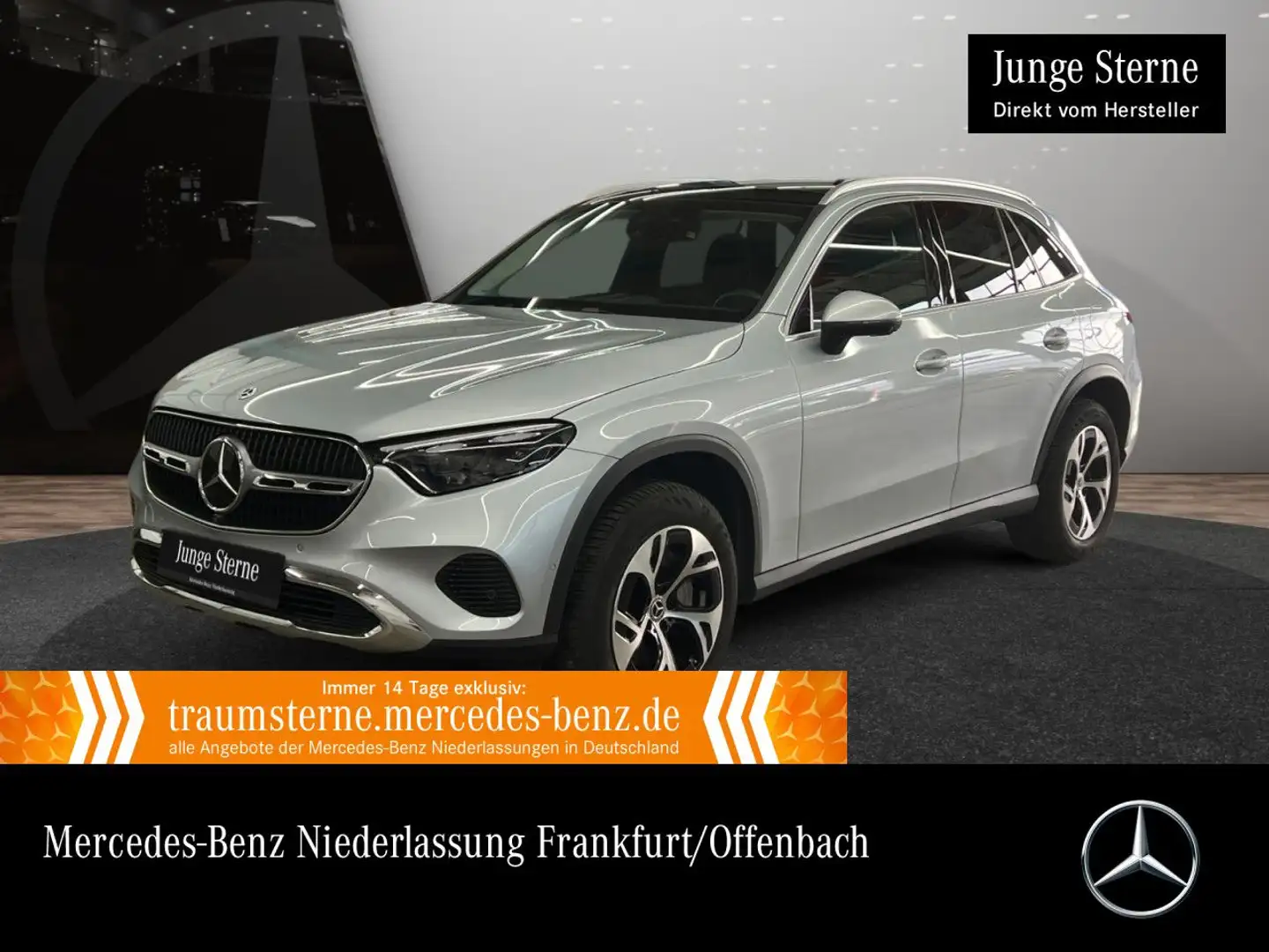 Mercedes-Benz GLC 300 e 4M AVANTG+PANO+360+AHK+KEYLESS+9G Silber - 1