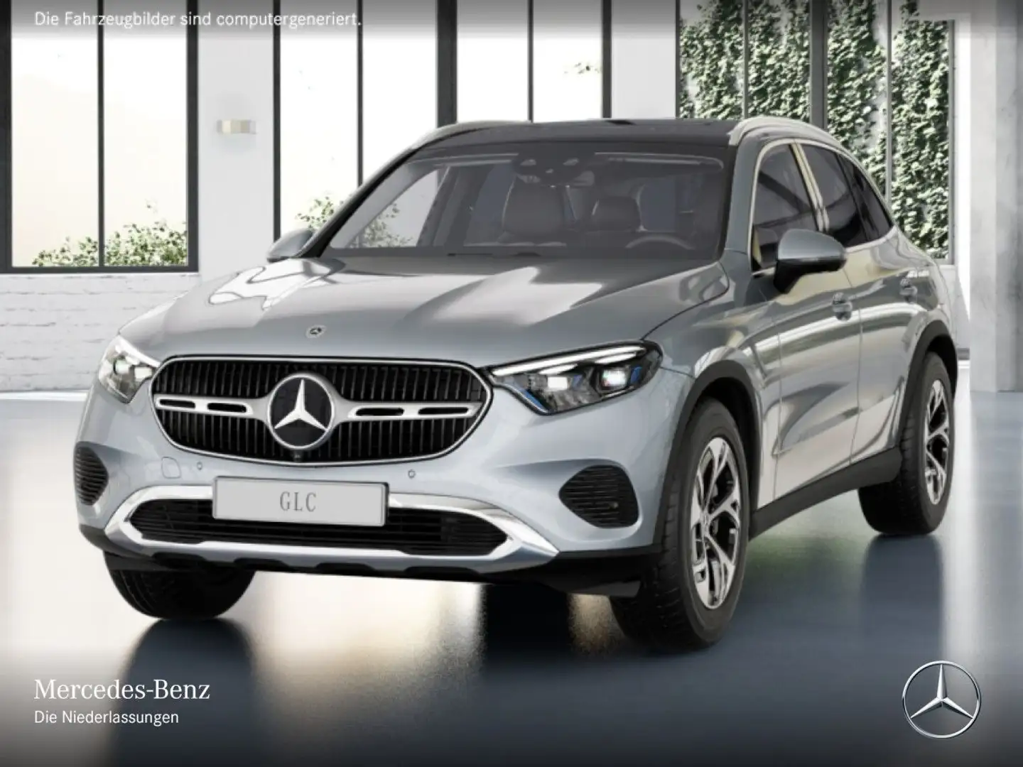 Mercedes-Benz GLC 300 e 4M AVANTG+PANO+360+AHK+KEYLESS+9G Silber - 2