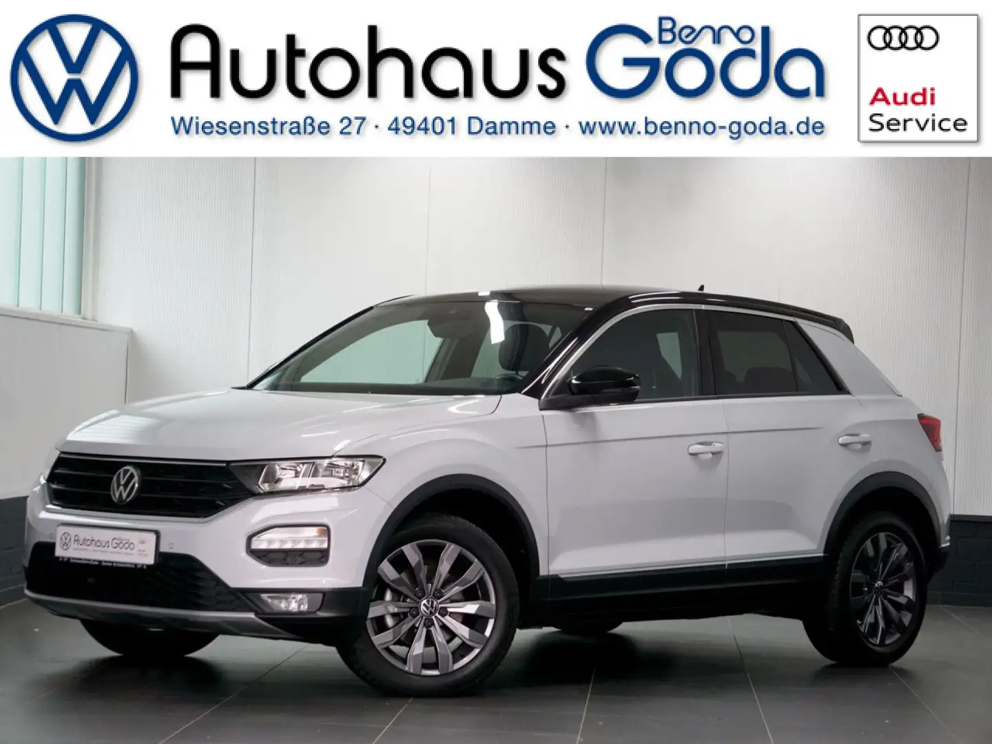 Volkswagen T-Roc Sport 1.5 TSI 6-Gang Bluetooth Navi Klima Wit - 1